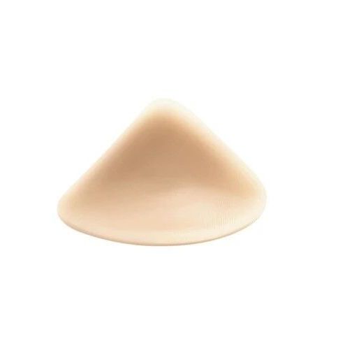Brustprothese, mittlere Brustform, hautfarben. Tropfenförmig.