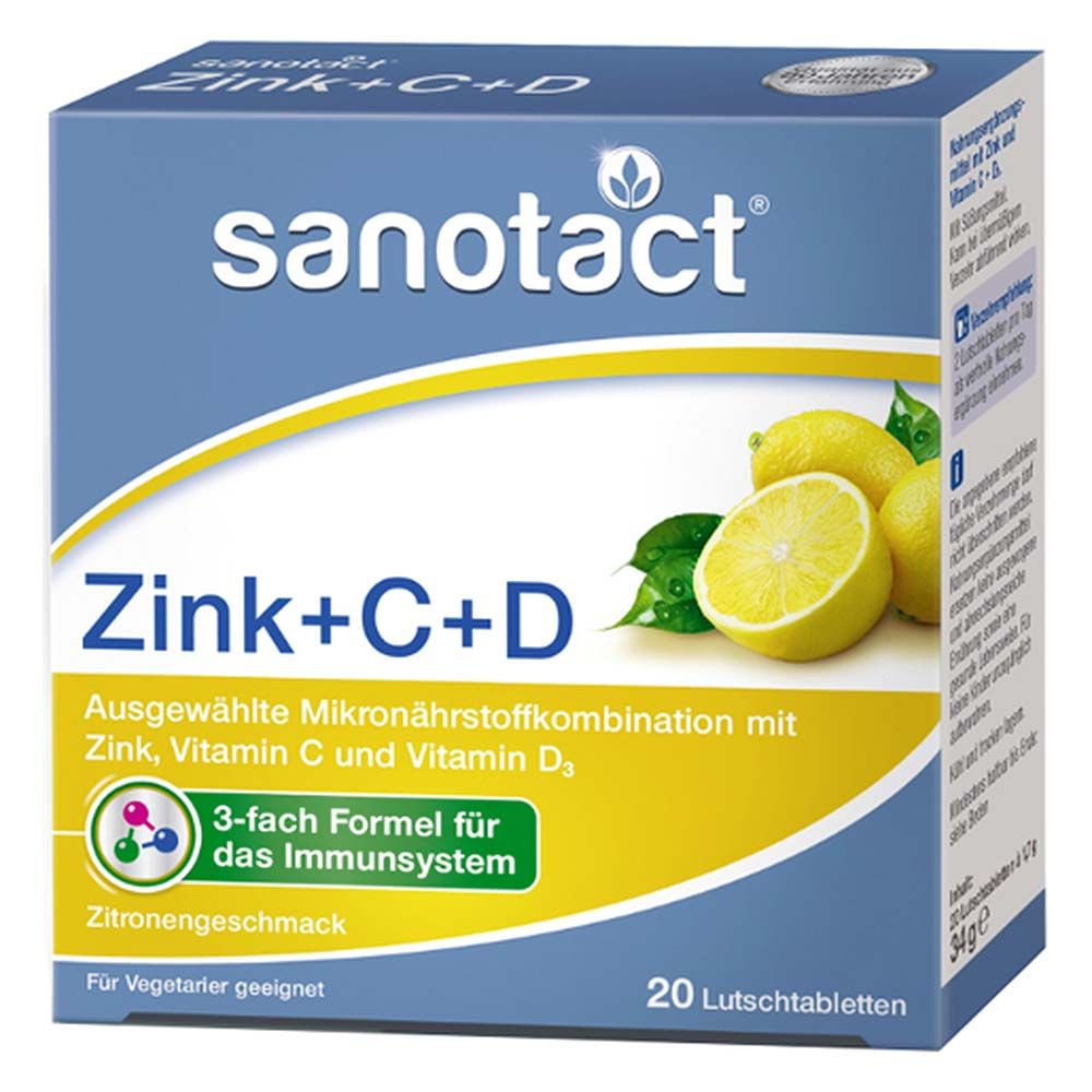 Sanotact Zink + C + D Lutschtabletten