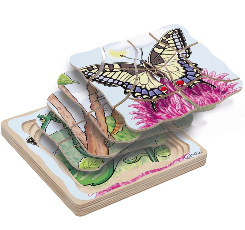 Beleduc Lagen-Puzzle Schmetterling