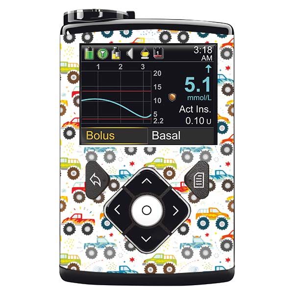 Diasticker® Minimed Sticker inkl. Clip (600/700er-Serie) 'Trucks' 1 St