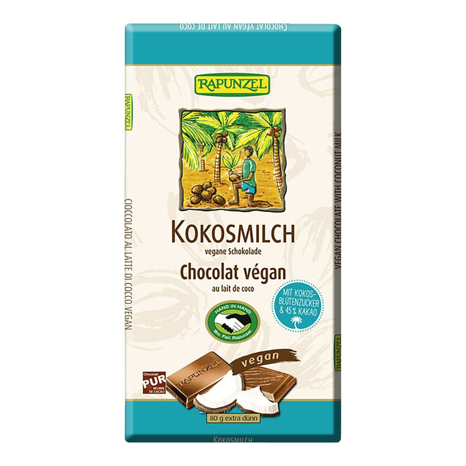 Rapunzel KOKOSMILCH vegane SCHOKOLADE