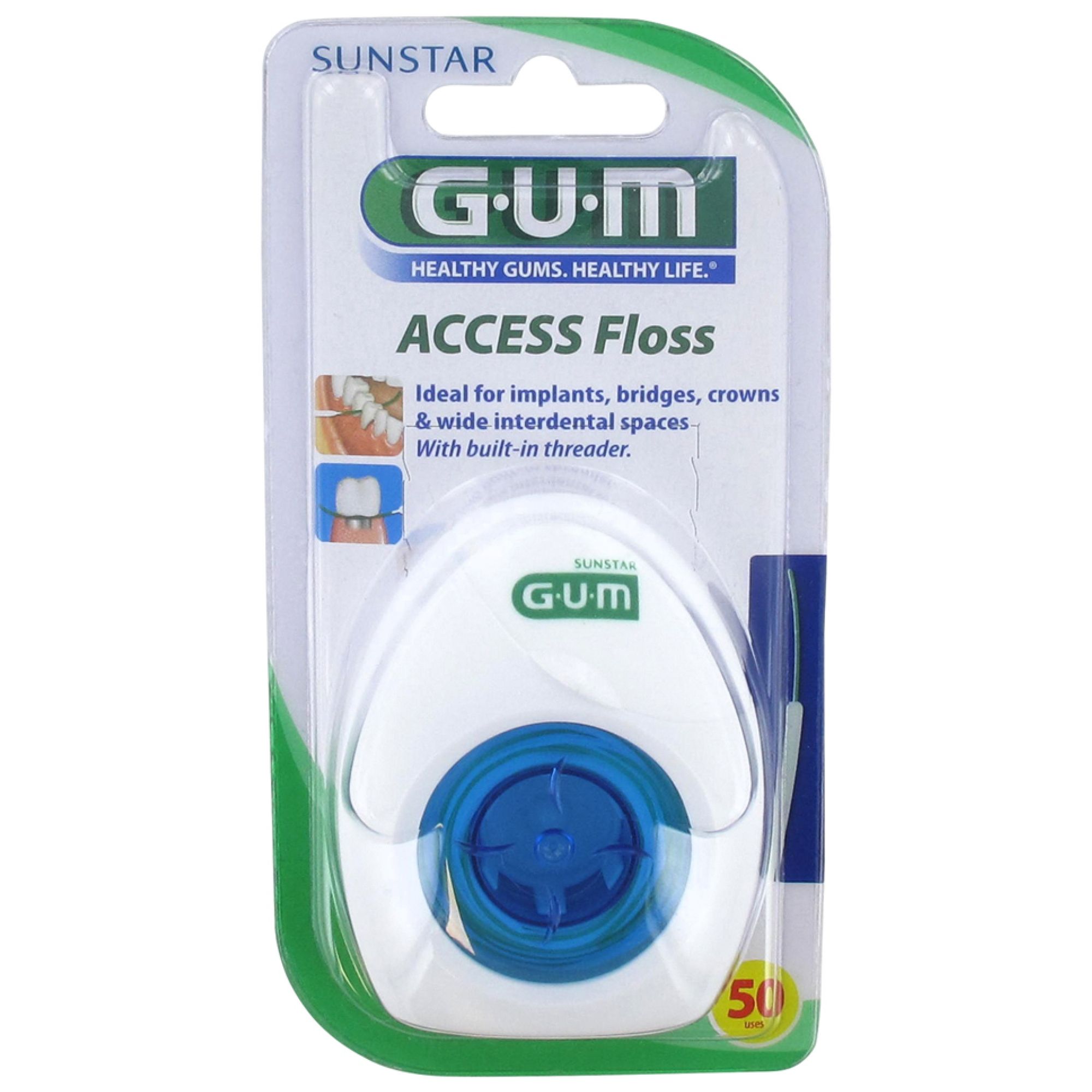 GUM Access Floss 50 Anwendungen 1 St Zahnseide
