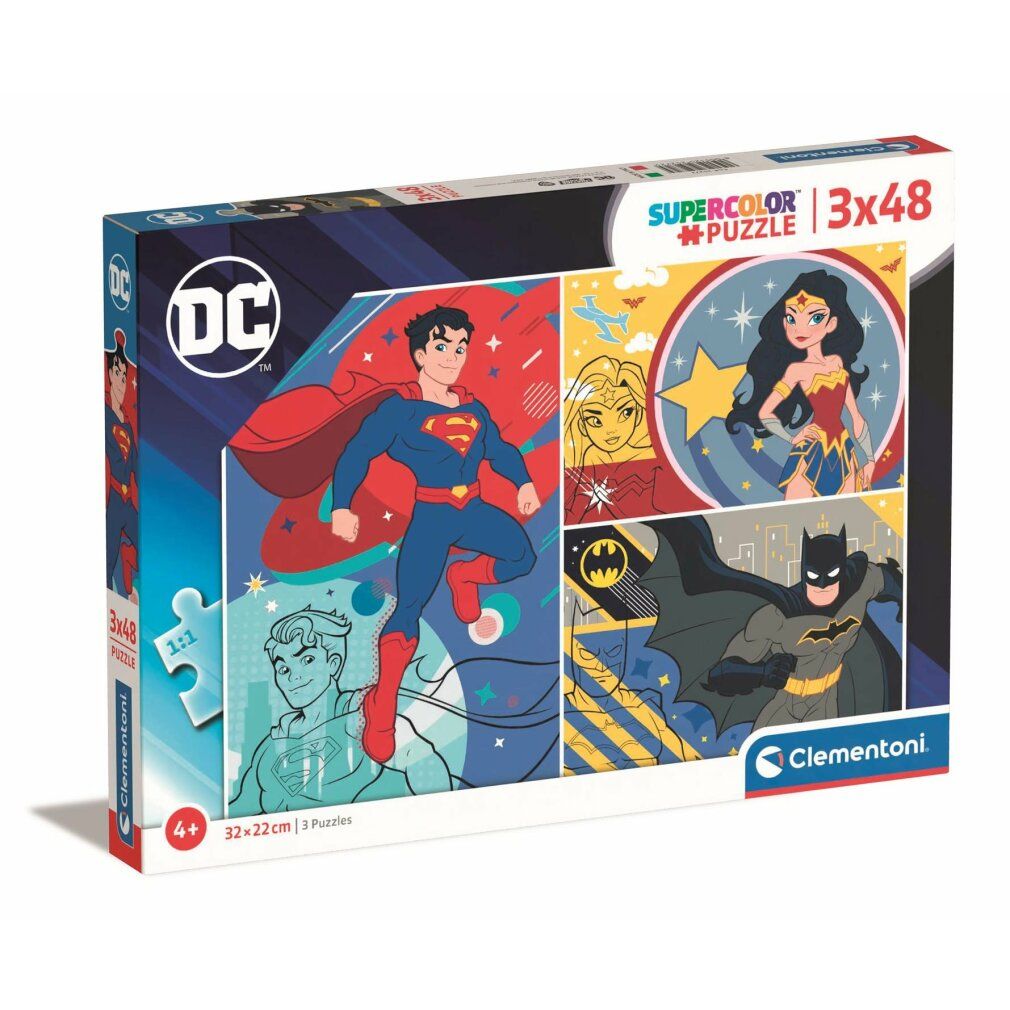 clementoni Puzzle dc Comics 3x48 Teile