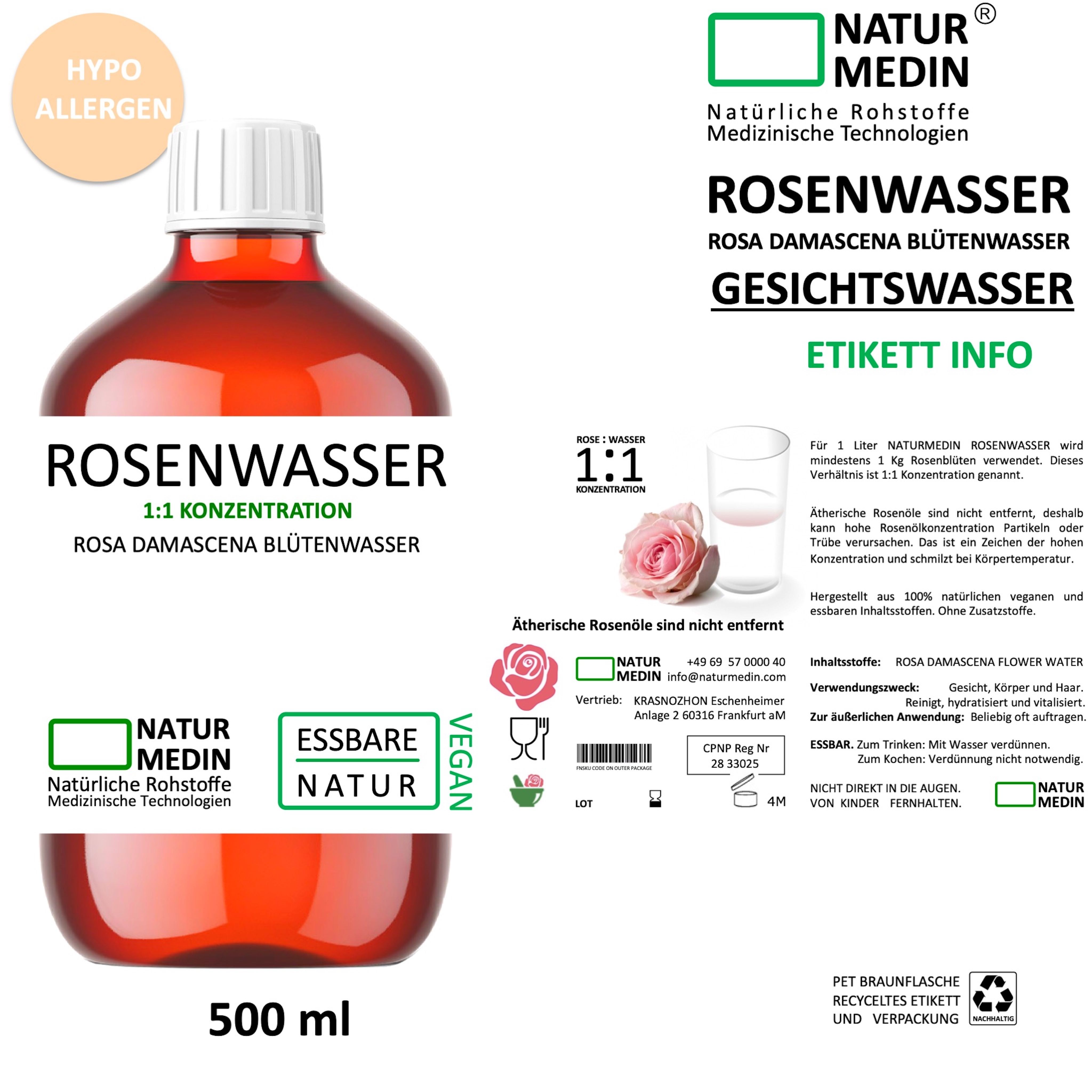 NATURMEDIN® Rosenwasser Balanced