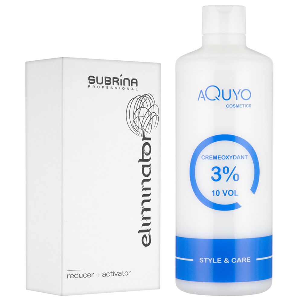 Eliminator Haarfarben Entferner + Creme Oxydant Entwickler 3% | Color Remover | Farbentferner