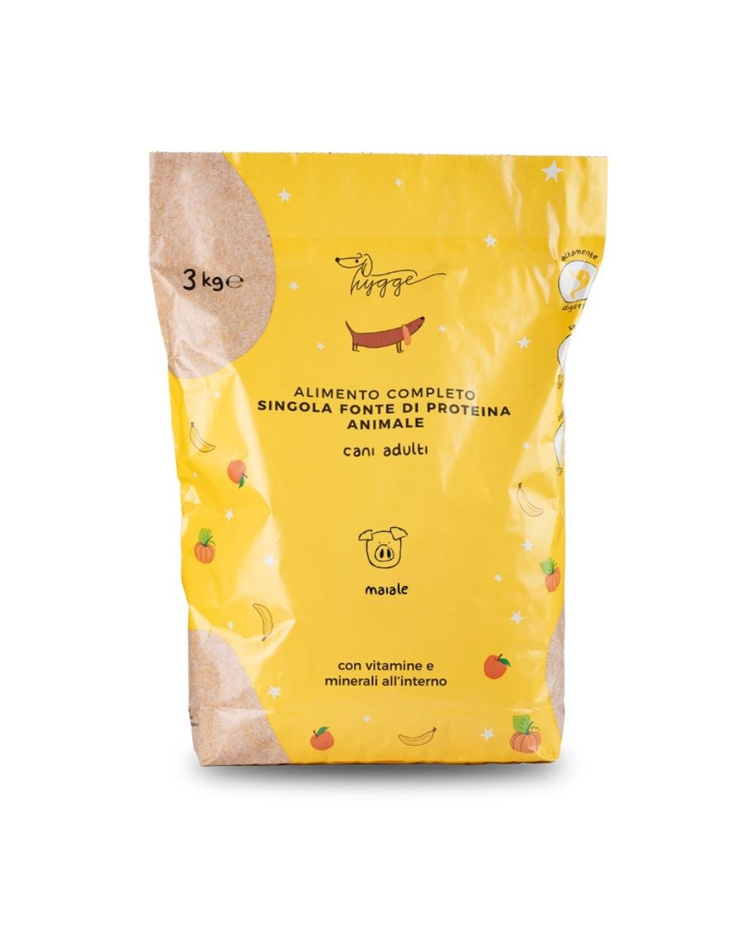 HYGGEDOG - Maiale midi con curcuma e riso - 3kg
