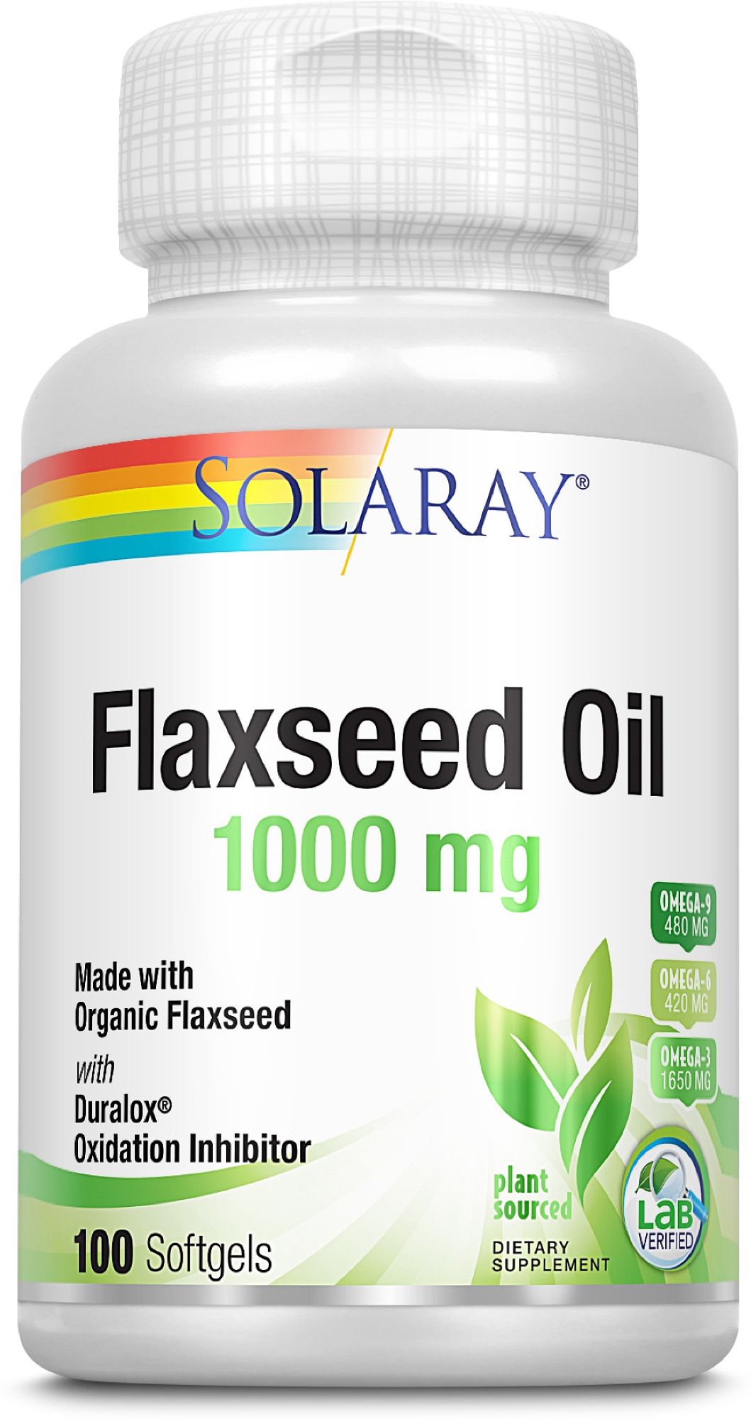 Solaray Leinsamenöl 1000 mg 100 St Weichkapseln