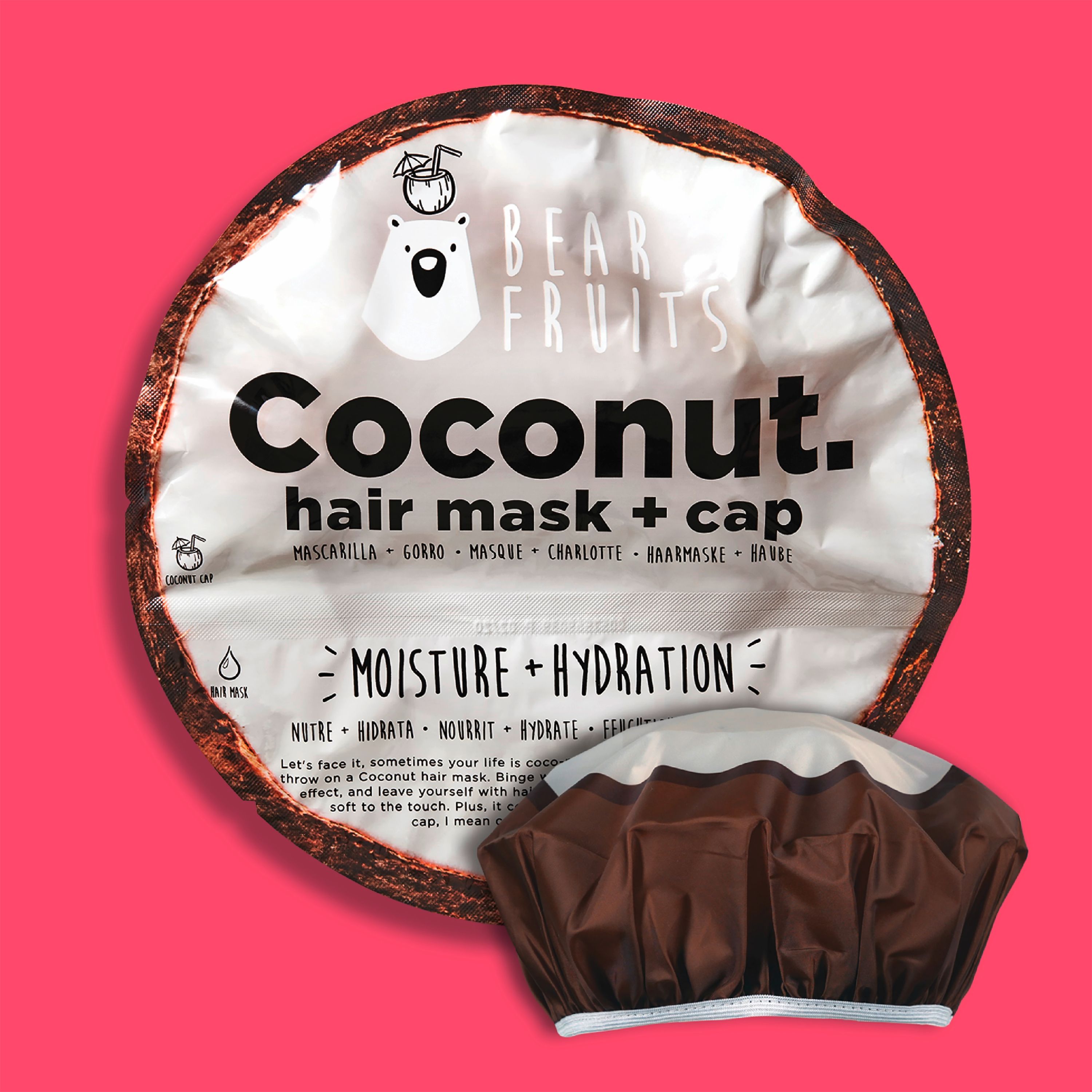 Bear Fruits - Haarmaske "Coconut"  10er-Pack