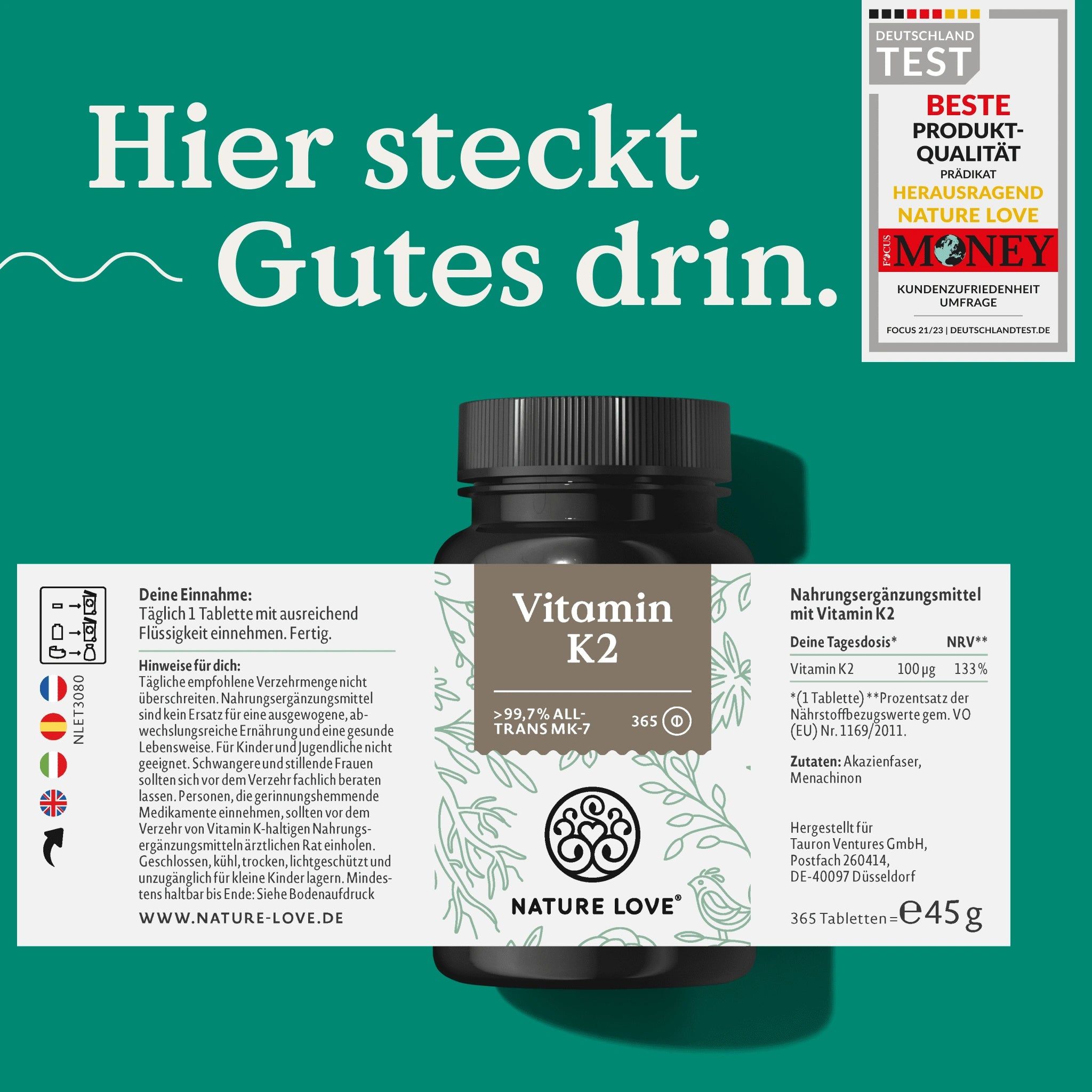 NATURE LOVE® Vitamin K2
