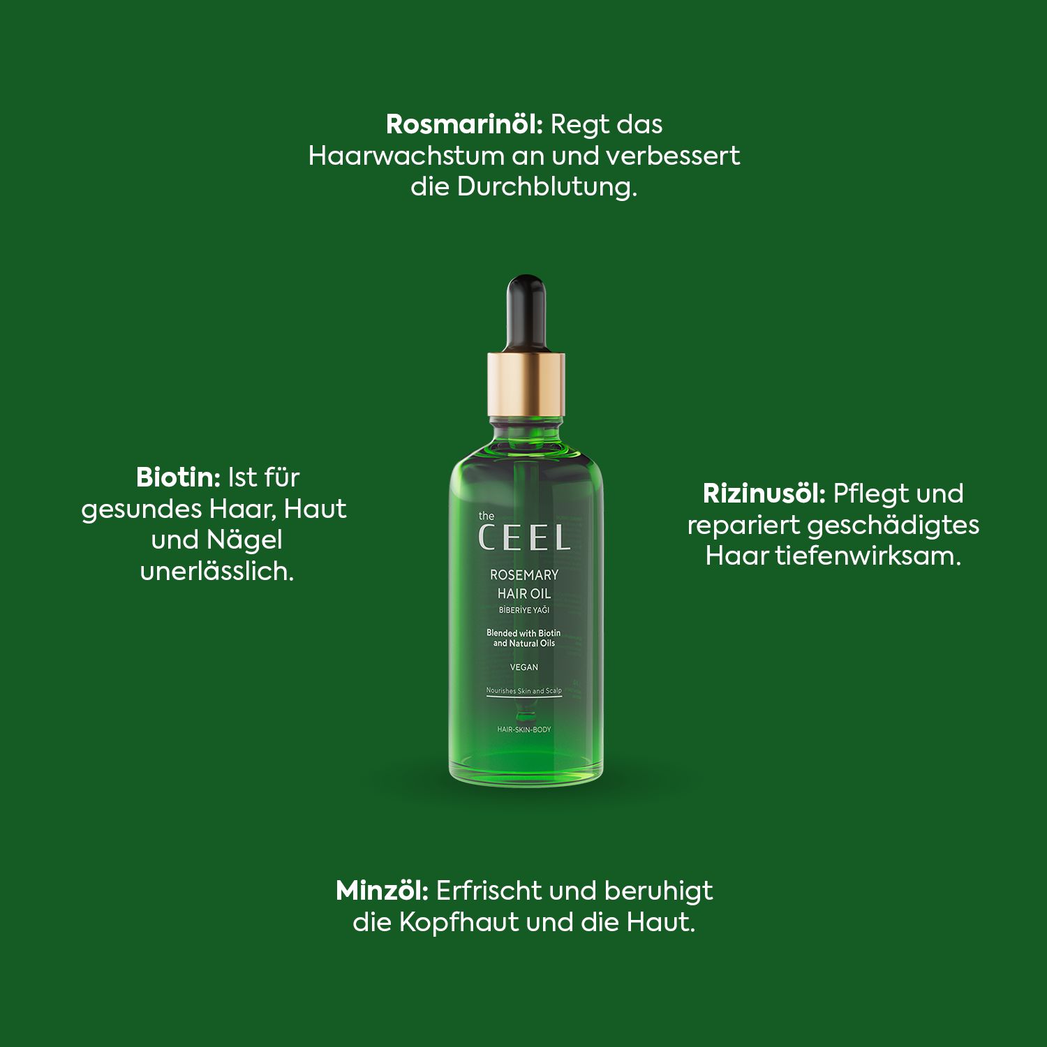 THE CEEL Rosmarin Haaröl