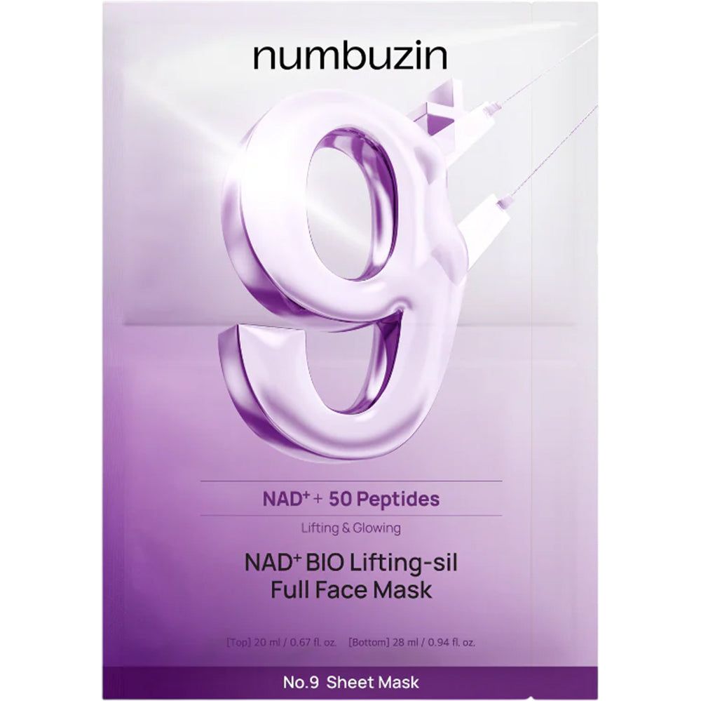 NUMBUZIN Nr.9 NAD+ Bio Lifting-sil Full-Face Tuchmaske