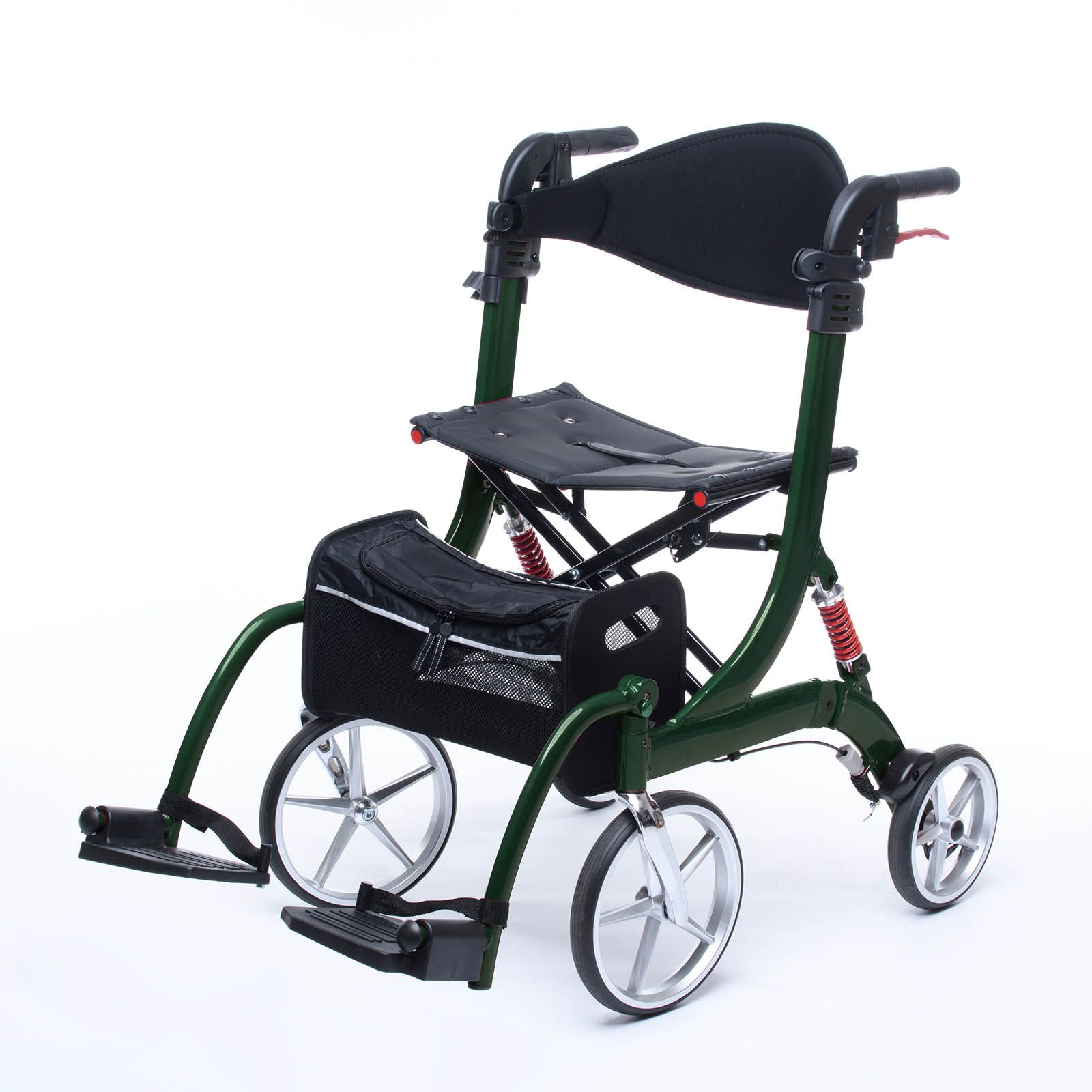 2 in 1 Rollator SPRING VARIO mit Rollstuhl Funktion | Bescomedical