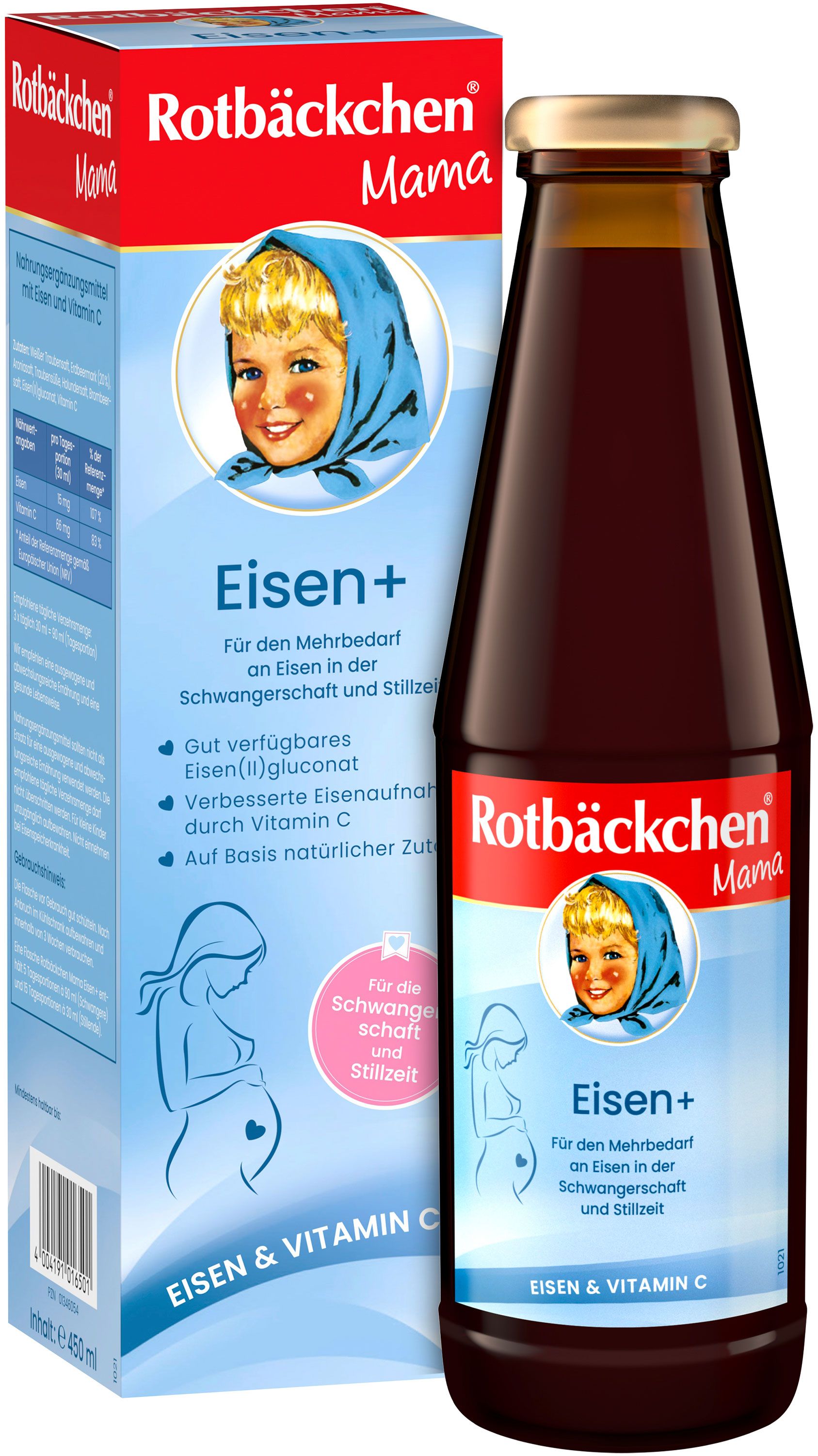 Rotbäckchen Mama Eisen+ 3x450 ml Saft