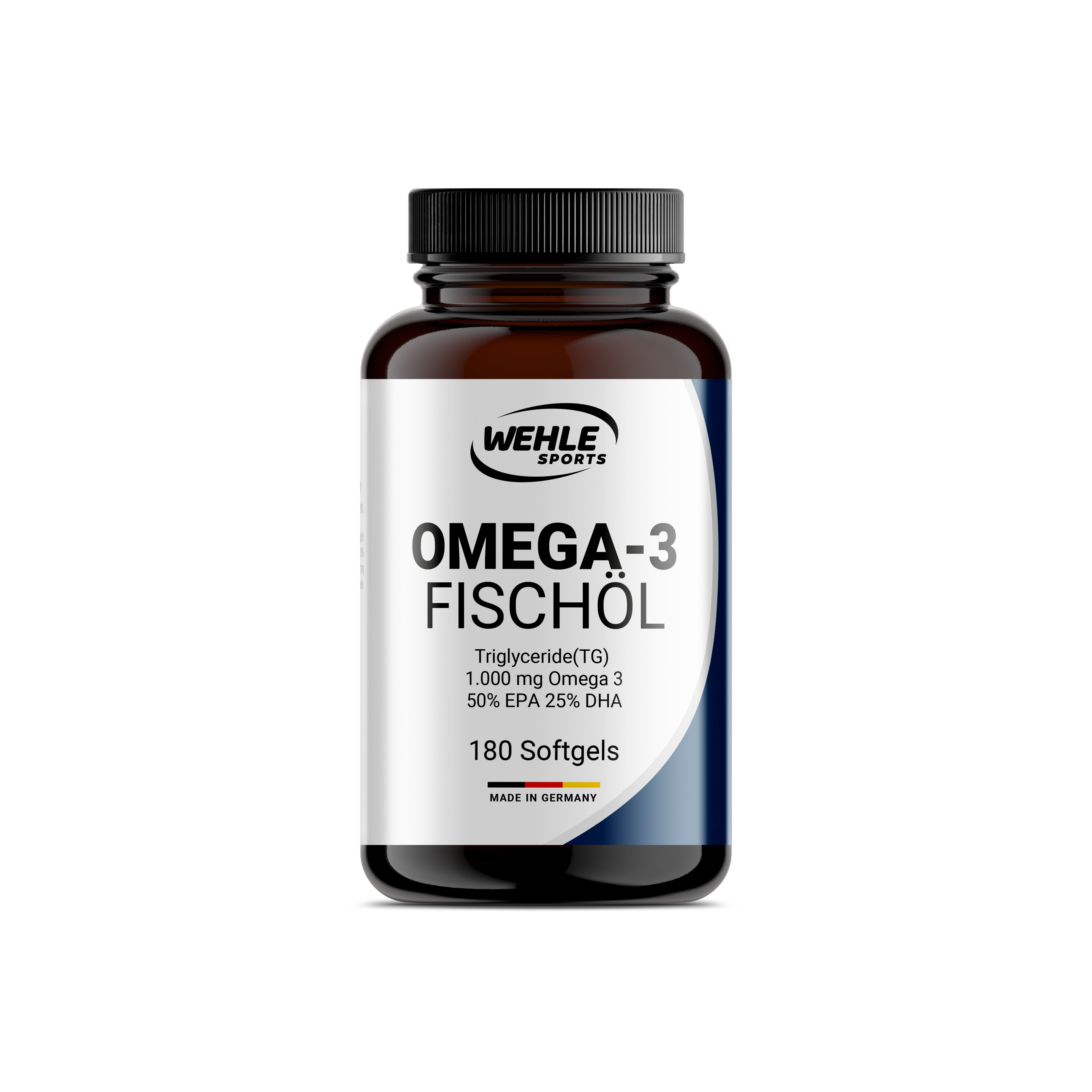 Omega 3 Kapseln hochdosiert - Fischöl Kapseln mit 2000mg (1000mg EPA & 500mg DHA) pro Tagesdosis