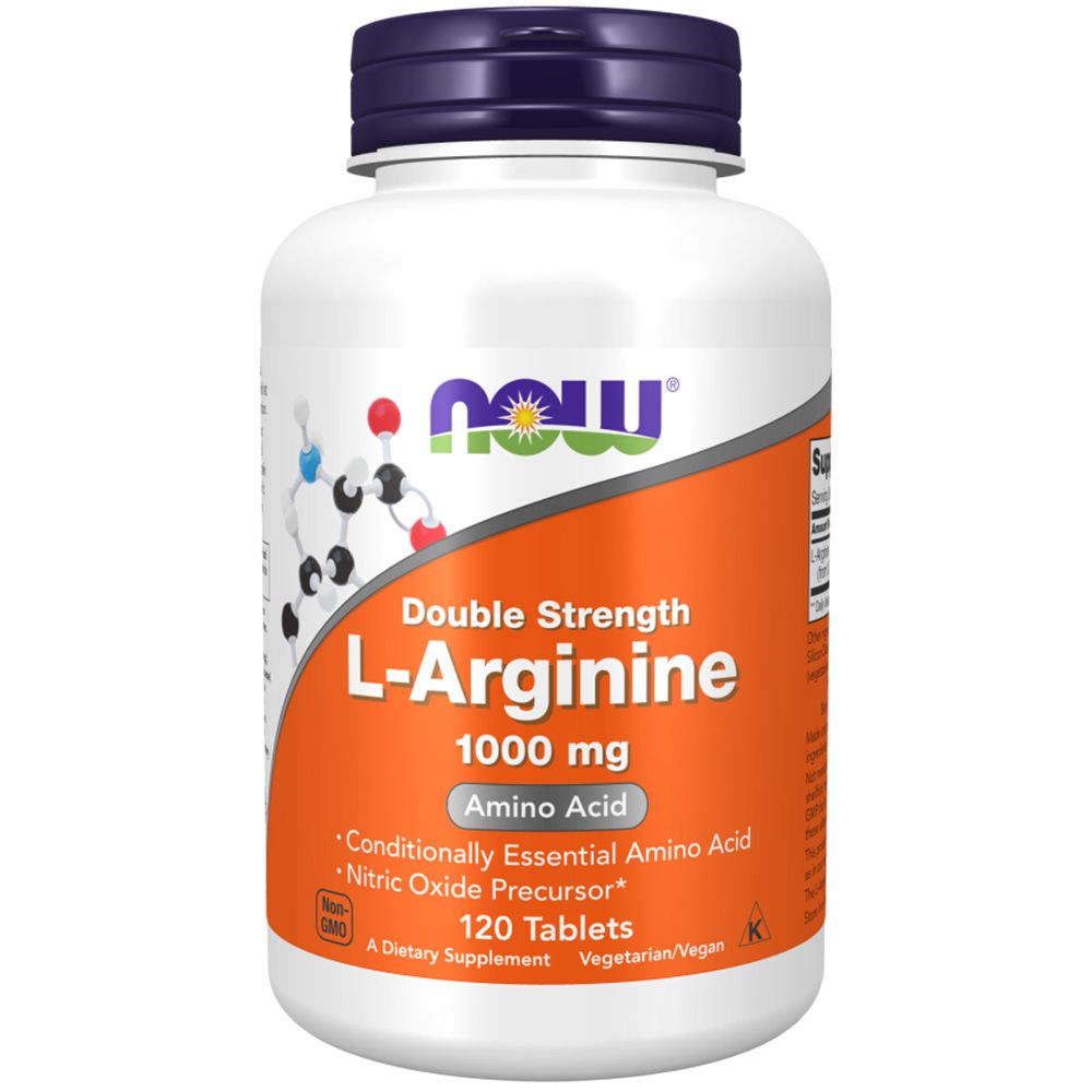 Now Foods, L-Arginine (Double Strength), 1000mg
