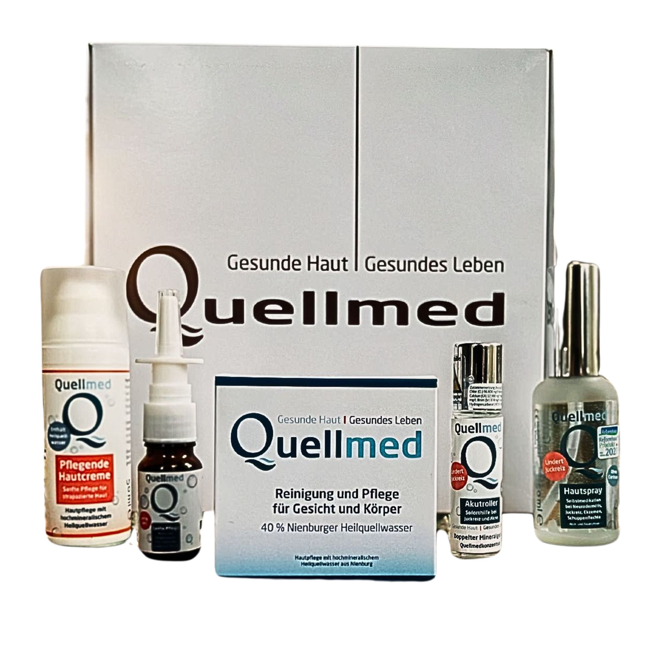Quellmed GOLD: Komplettpflegeset für Gesicht & Körper