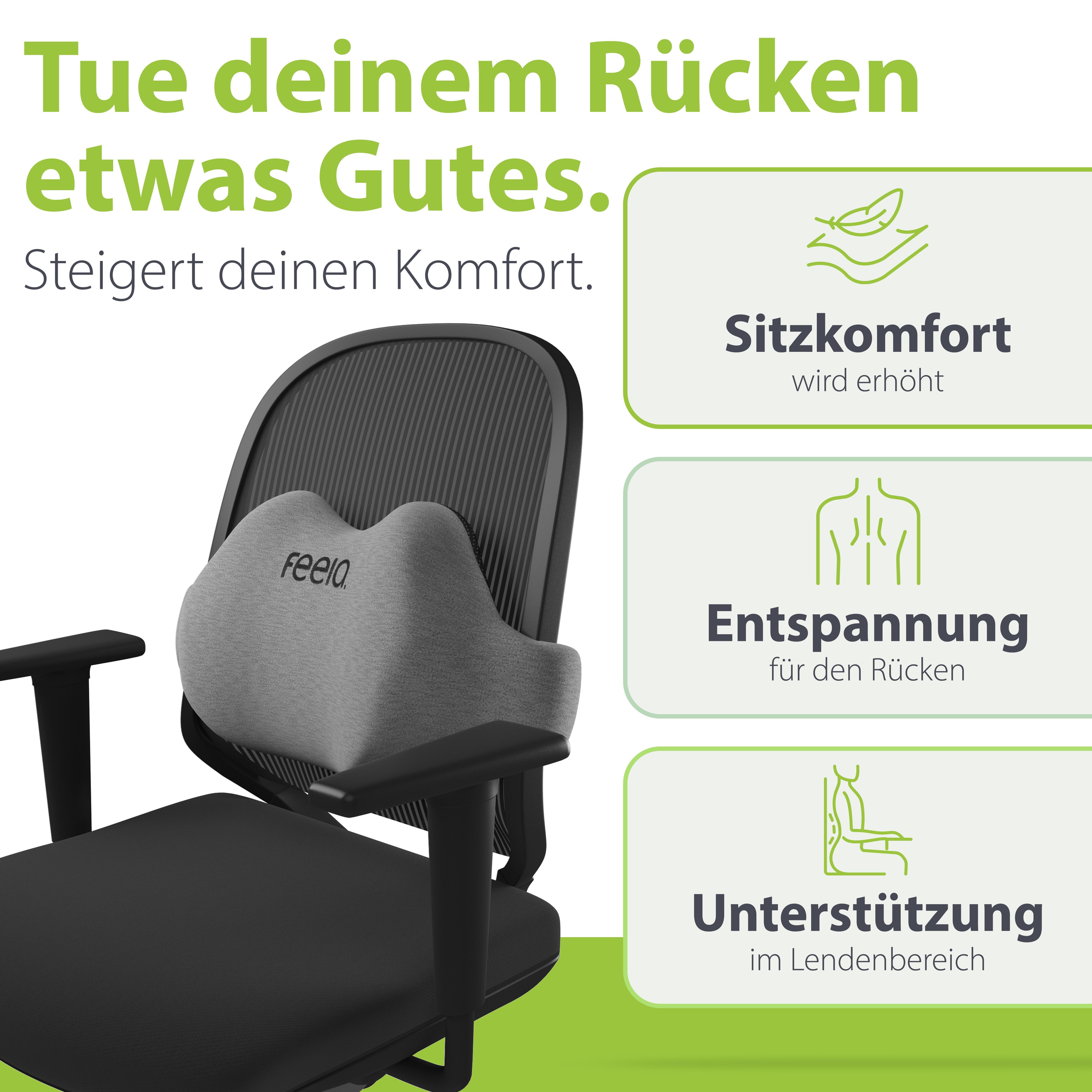 feela.® Ergonomisches Rückenkissen
