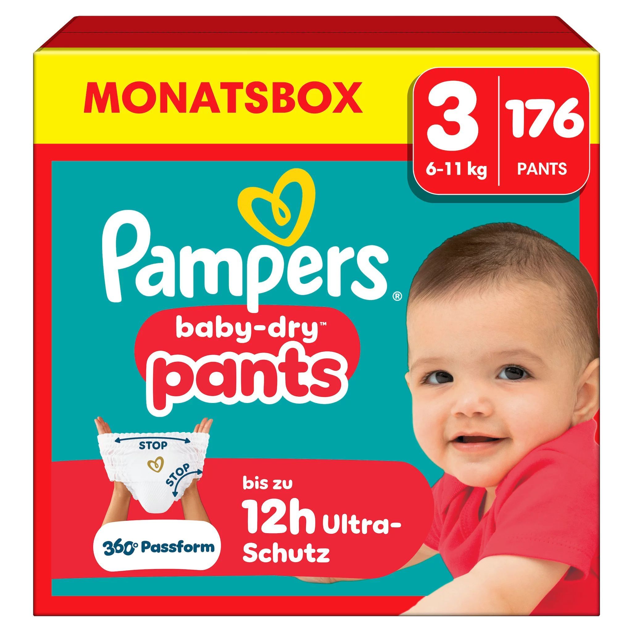 Pampers Baby Dry Pants Gr.3 Midi 6-10kg Monatsbox 176 St