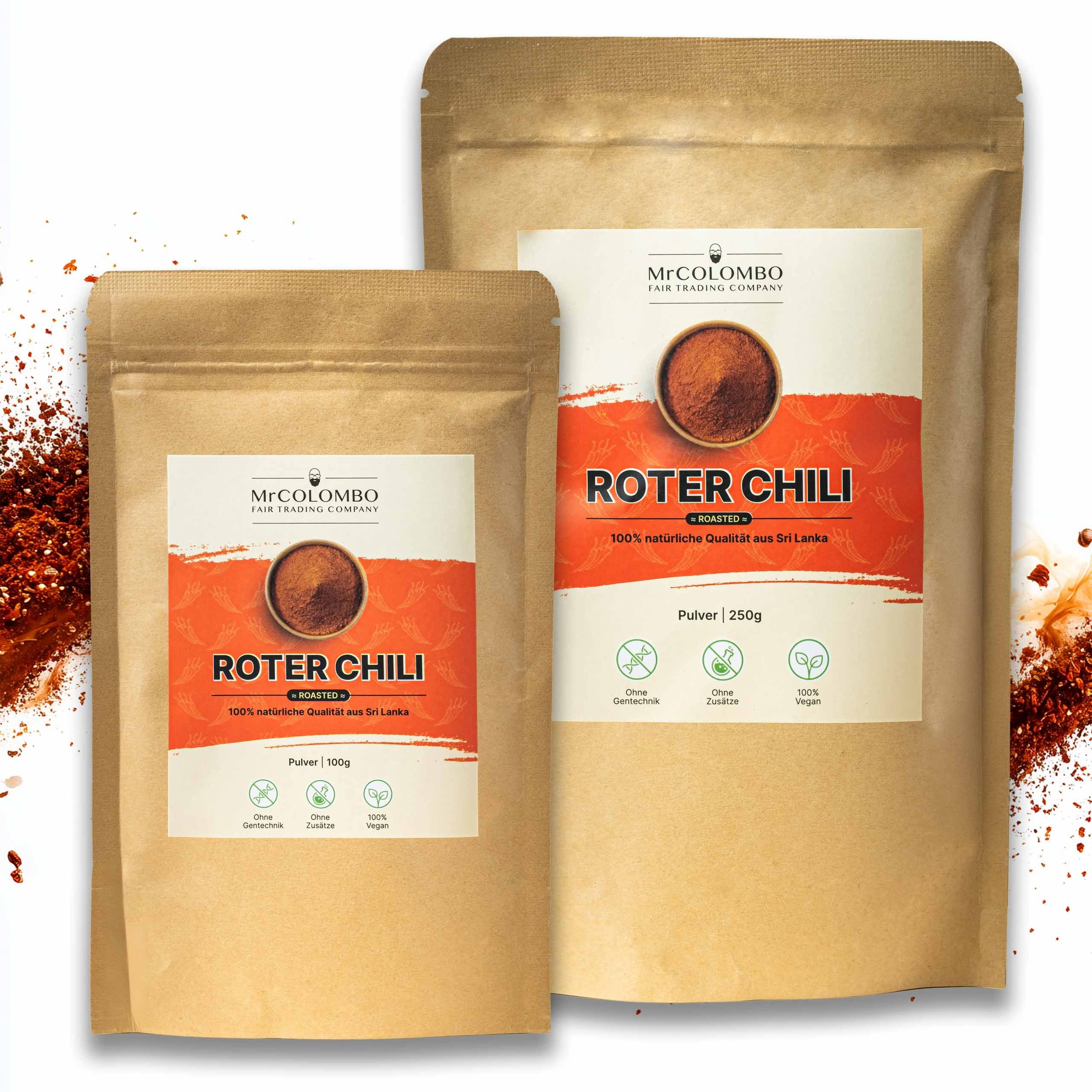 MrCOLOMBO Rotes Chili Pulver (geröstet) 250 g