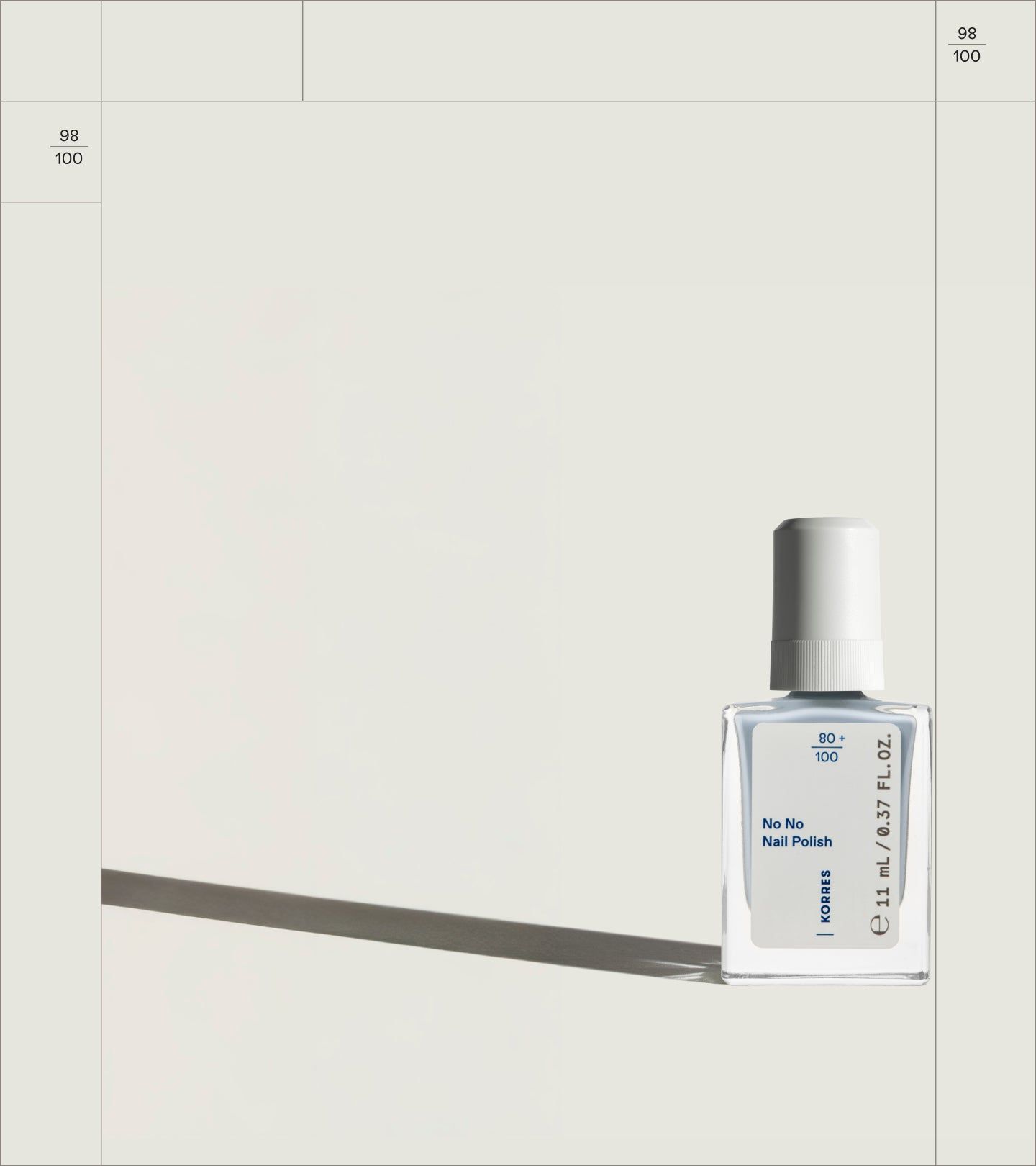 Korres No Nail Polish 72 pastel blue 11 ml Flaschen