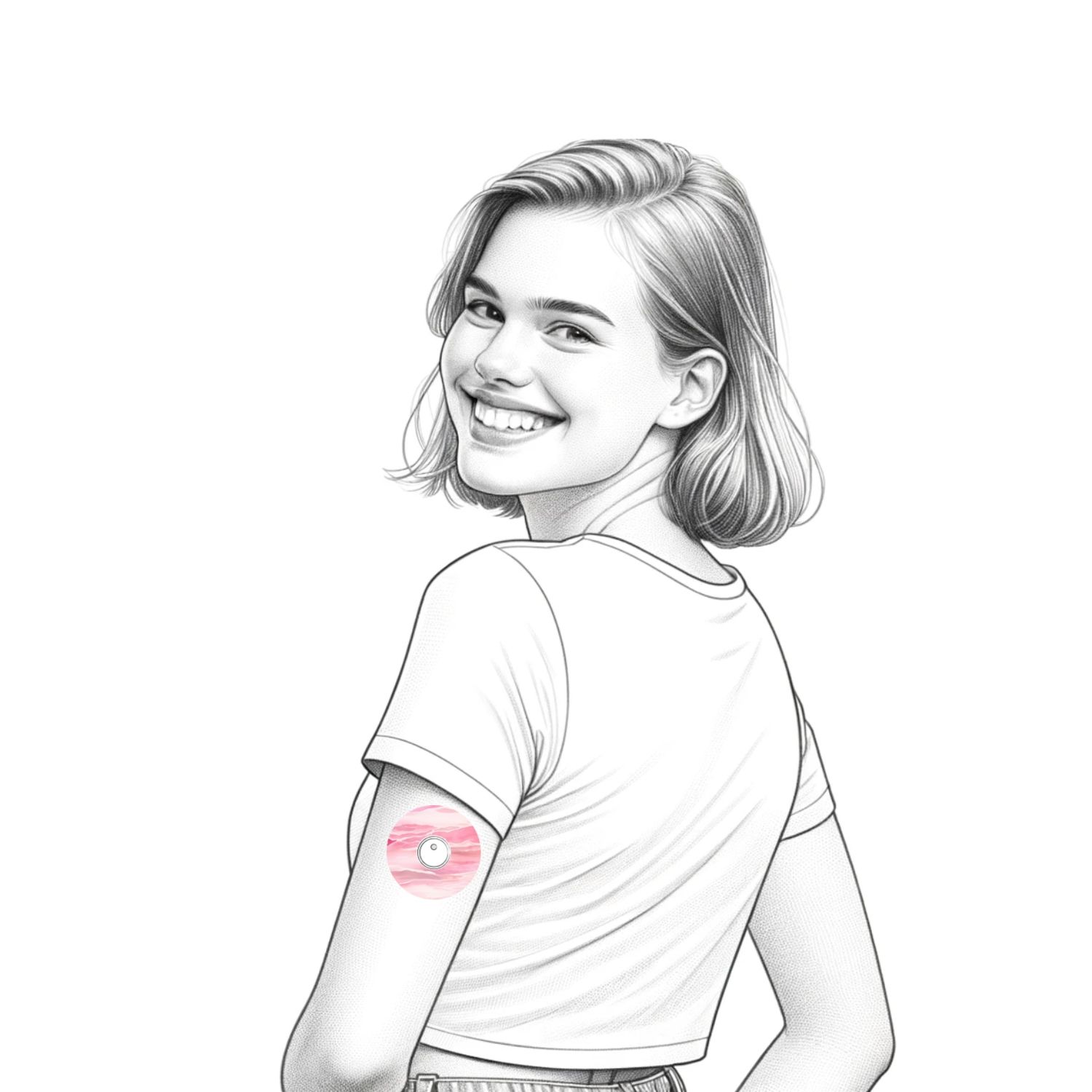 Diasticker® FreeStyle Libre 3 / 3 Plus Fixiertapes "Berry Blush"