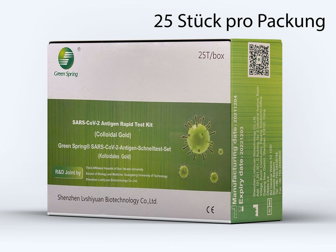 Green Spring® SARS-CoV-2 Antigen Rapid Test Kit Schnelltest 4in1 25 St