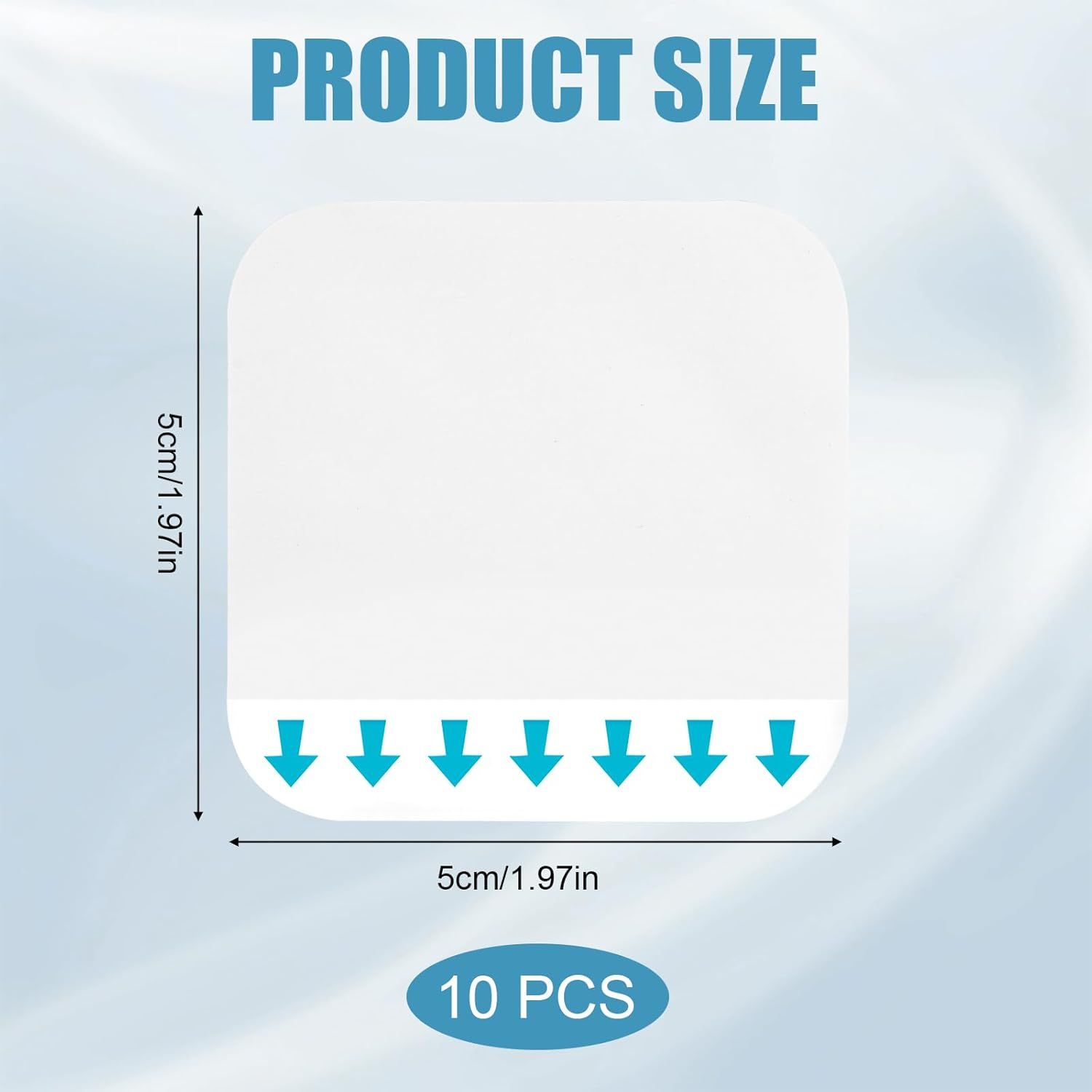 Leikedun Hydrokolloid Wundauflagen 5 x 5 cm, Extra Dünn