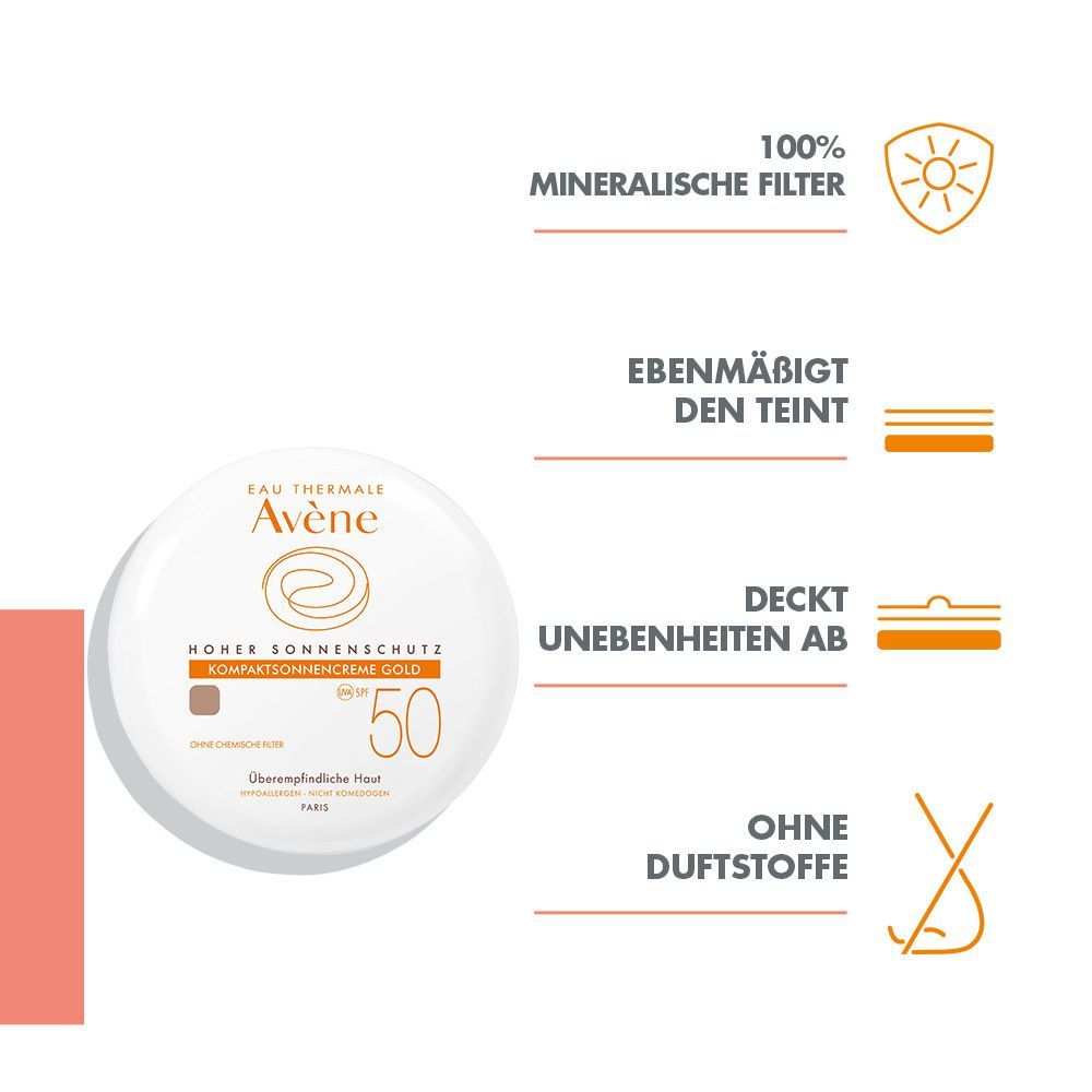 Avene Kompaktsonnencreme SPF 50 gold 2010 10 g Creme