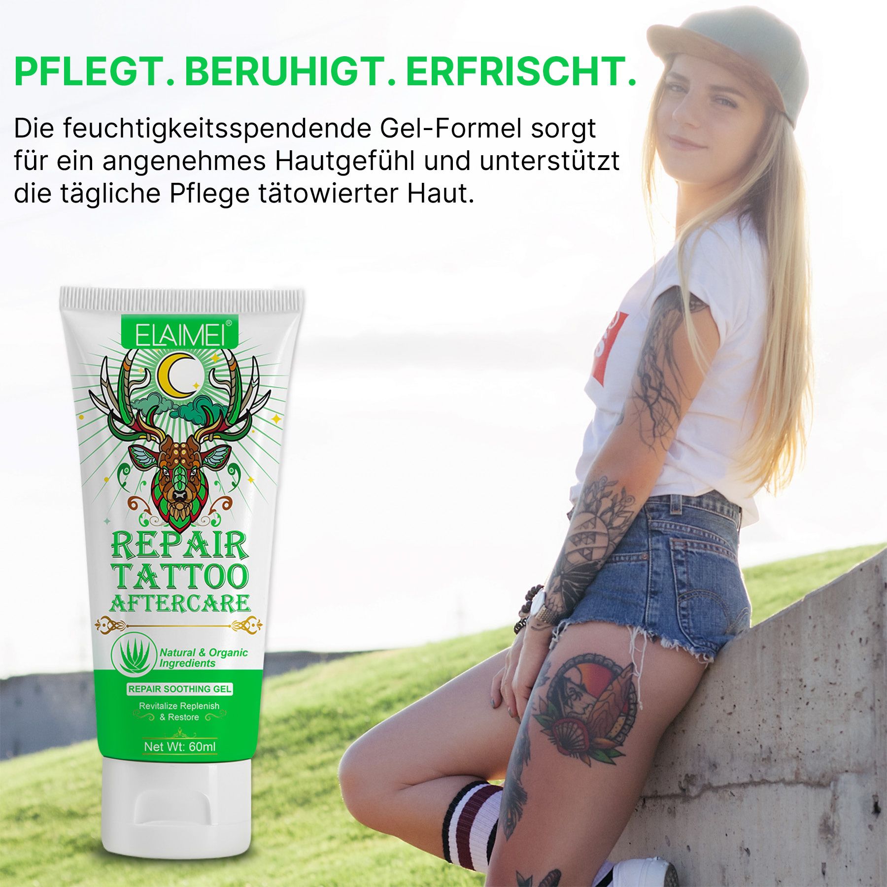 ALIVER Tattoocreme  für die Tattoopflege Aftercare