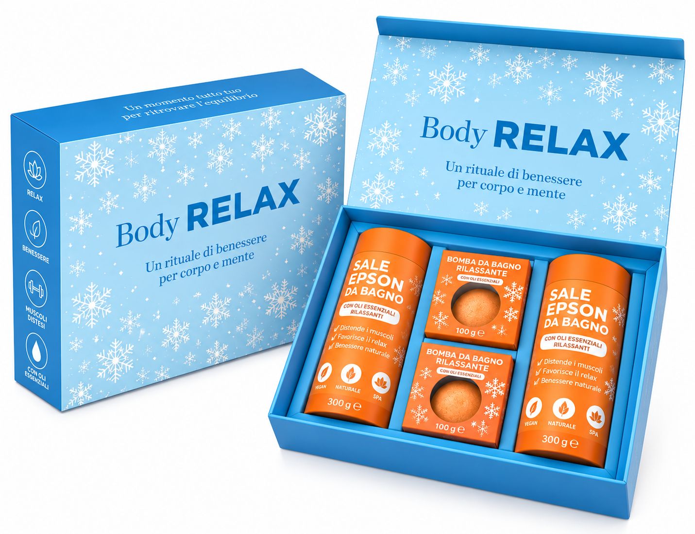 BRAND ITALIA - Gift Box regalo Wellness - Arancio & Legno di Cedro