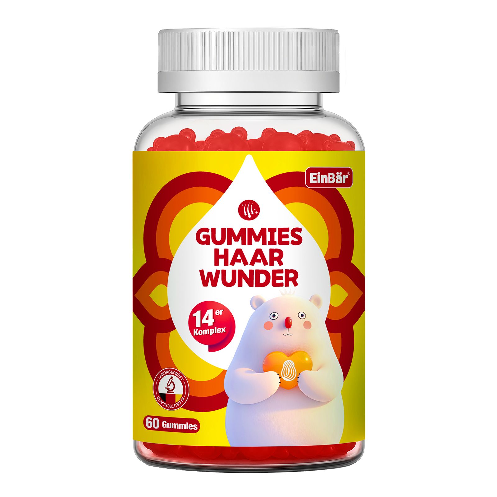EinBär Haar Wunder Gummies 60 St