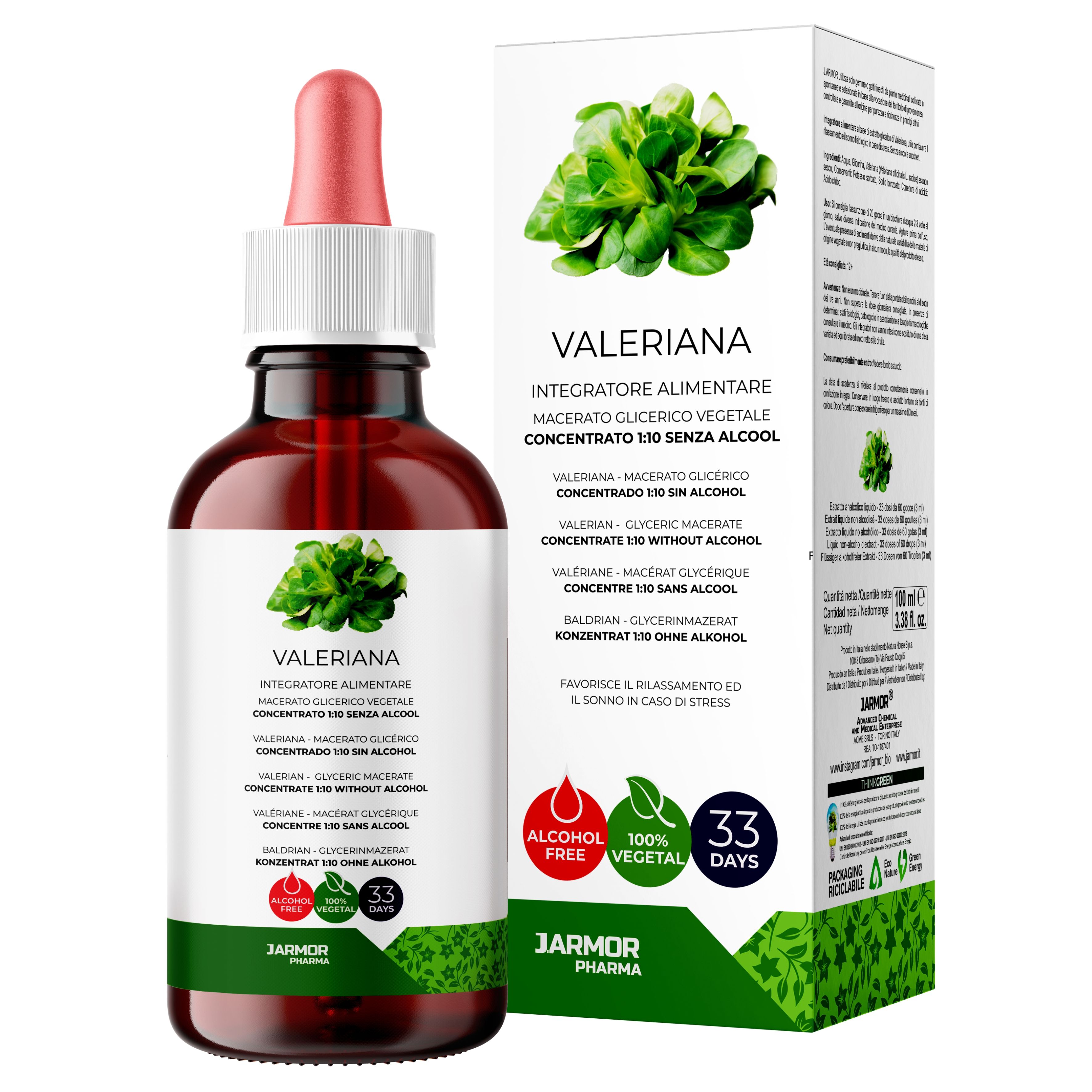 J.Armor Pharma Valeriana Forte In Gocce Concentrate 100 ml 33 dosi