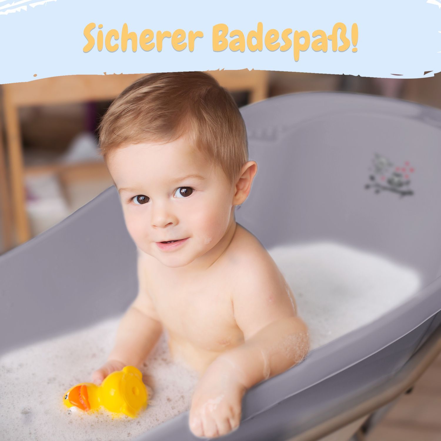 Babykajo Baby Badewanne mit Stöpsel. Baby Wanne 86cm
