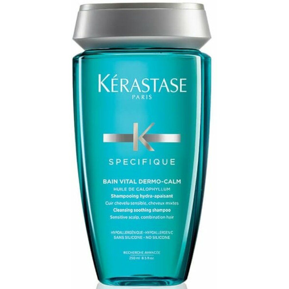 Kérastase Bain Vital Dermo-Calm Shampoo – Für Empfindliche Kopfhaut, Gegen Juckreiz, Mit Calophyllumöl, Ohne Silikone