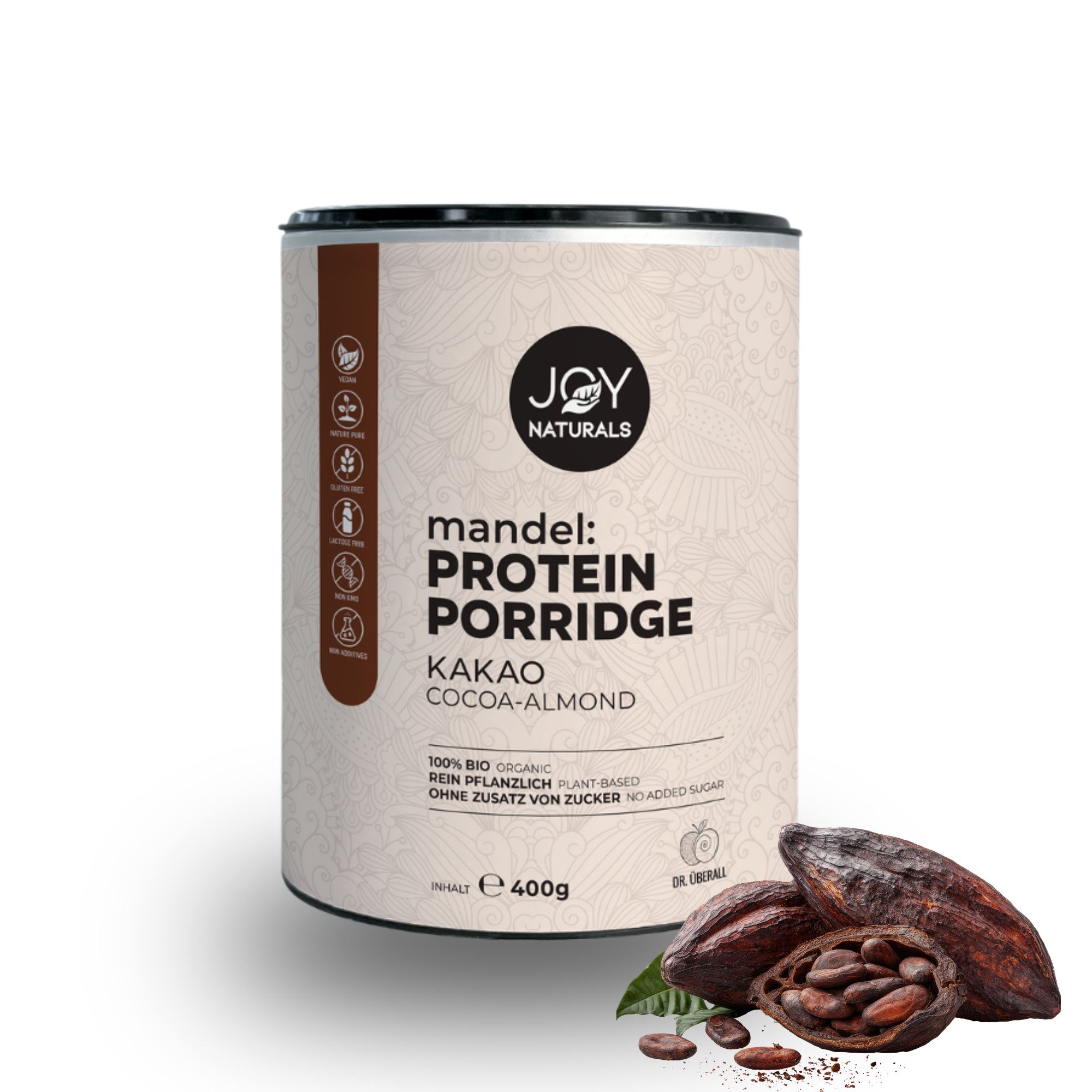 JOY NATURALS Mandel Protein Porridge Kakao