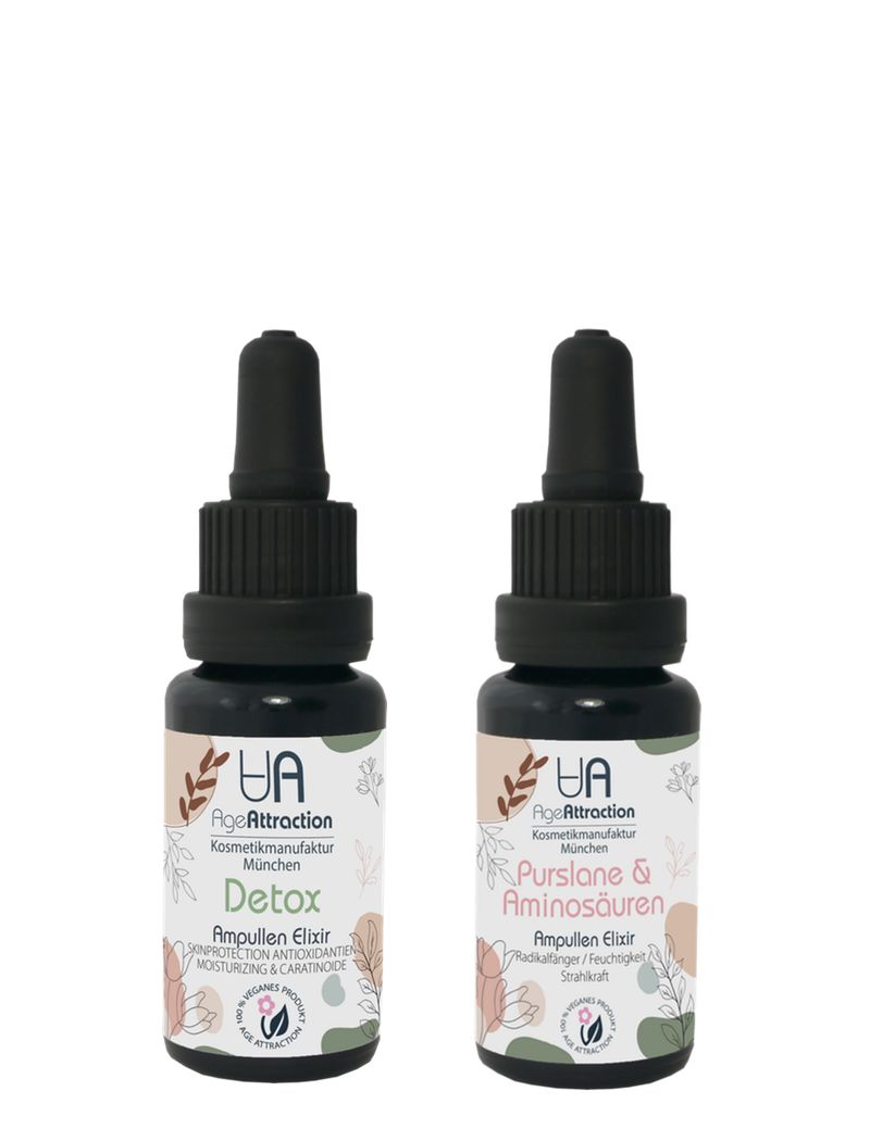 AGE Attraction Regeneration & Hautschutz: Detox-Elixier + Purslane Aminosäuren 60 ml