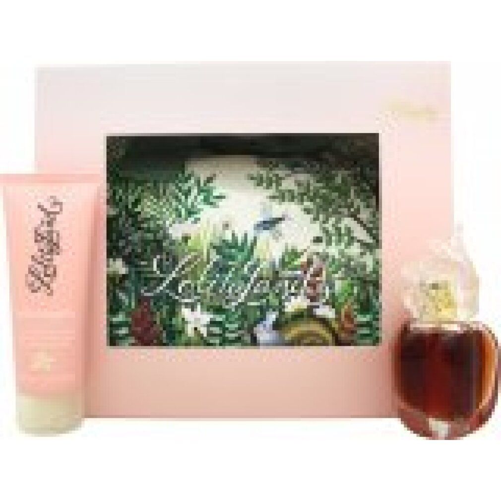Geschenkset mit rosa Verpackung. Enthält Flakon und Körperlotion. Aufdruck: LolitaLand.