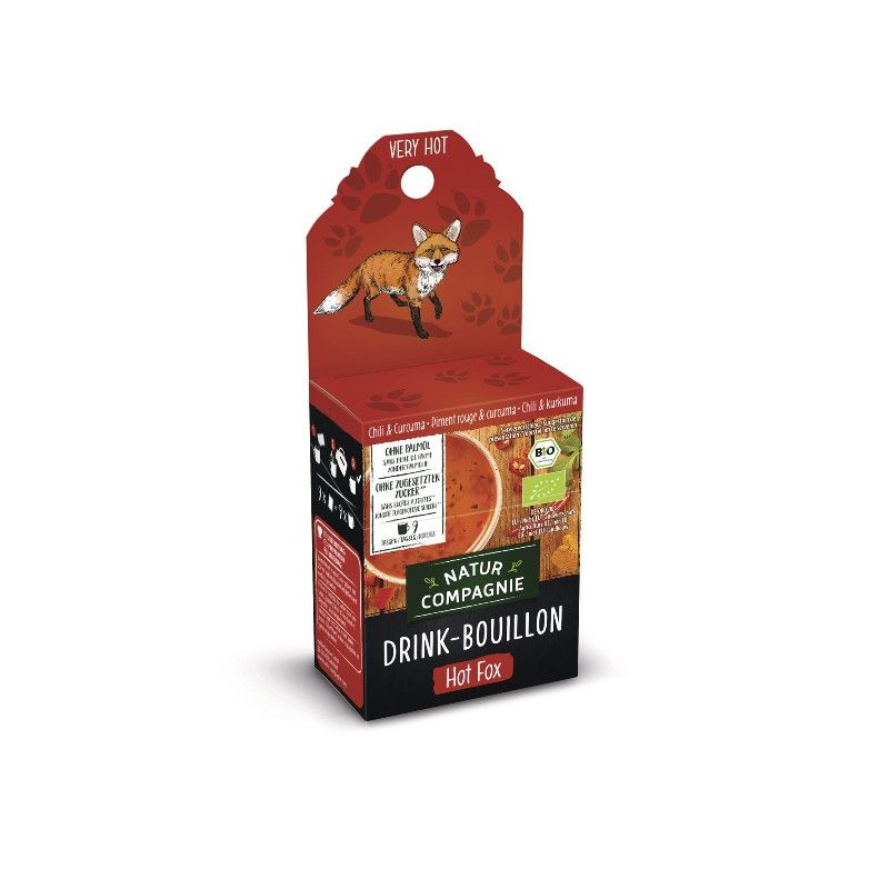 Natur Compagnie - Drink Bouillon Hot Fox, Chili & Curcuma