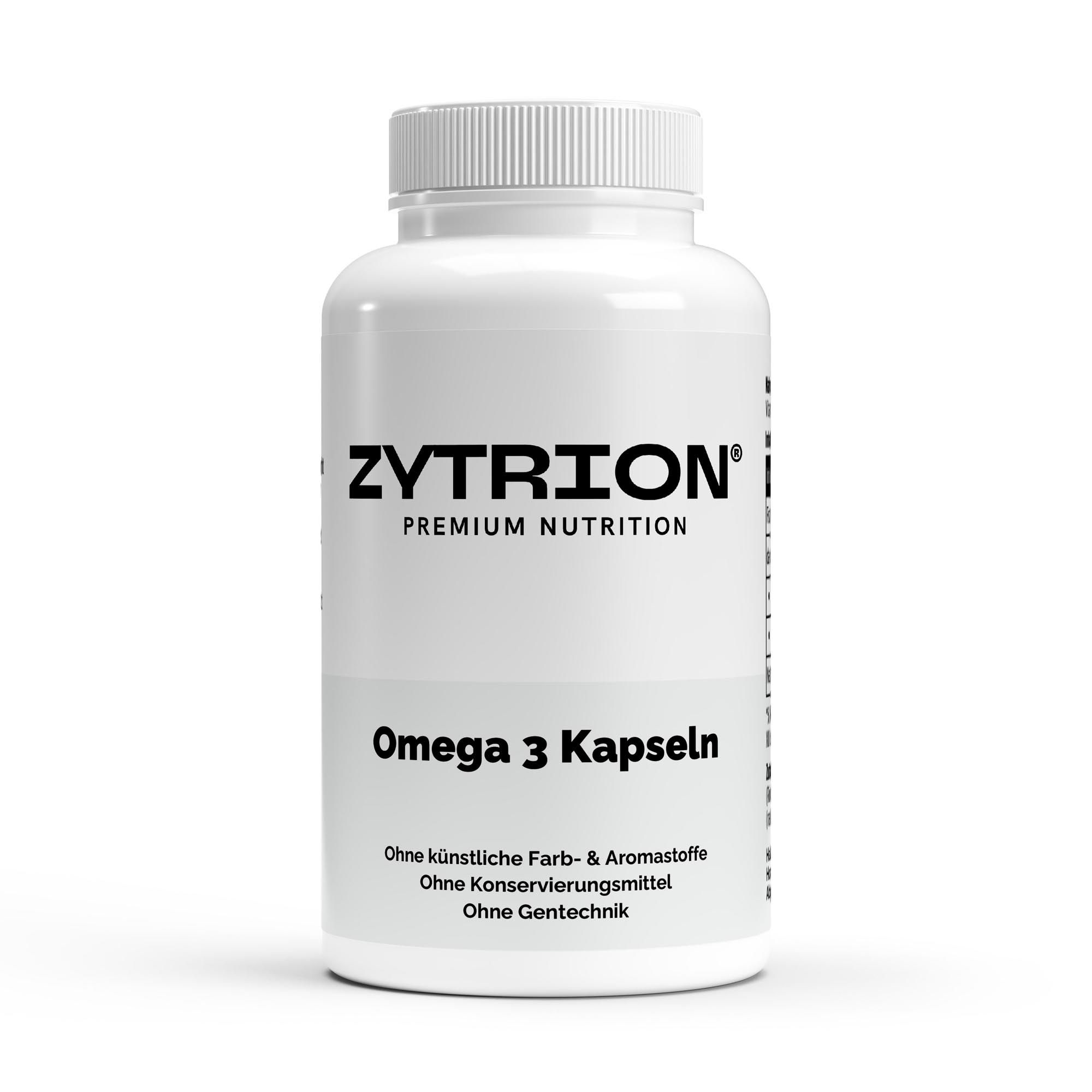 Zytrion Omega 3 Fischöl mit EPA DHA & Vitamin E Kapseln 120 St