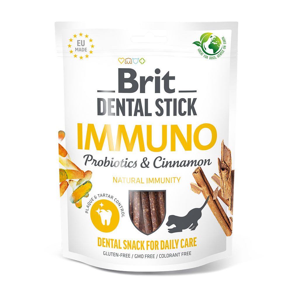 Brit Care Dog - Dental Stick - Immuno - with Probiotics & Cinnamon