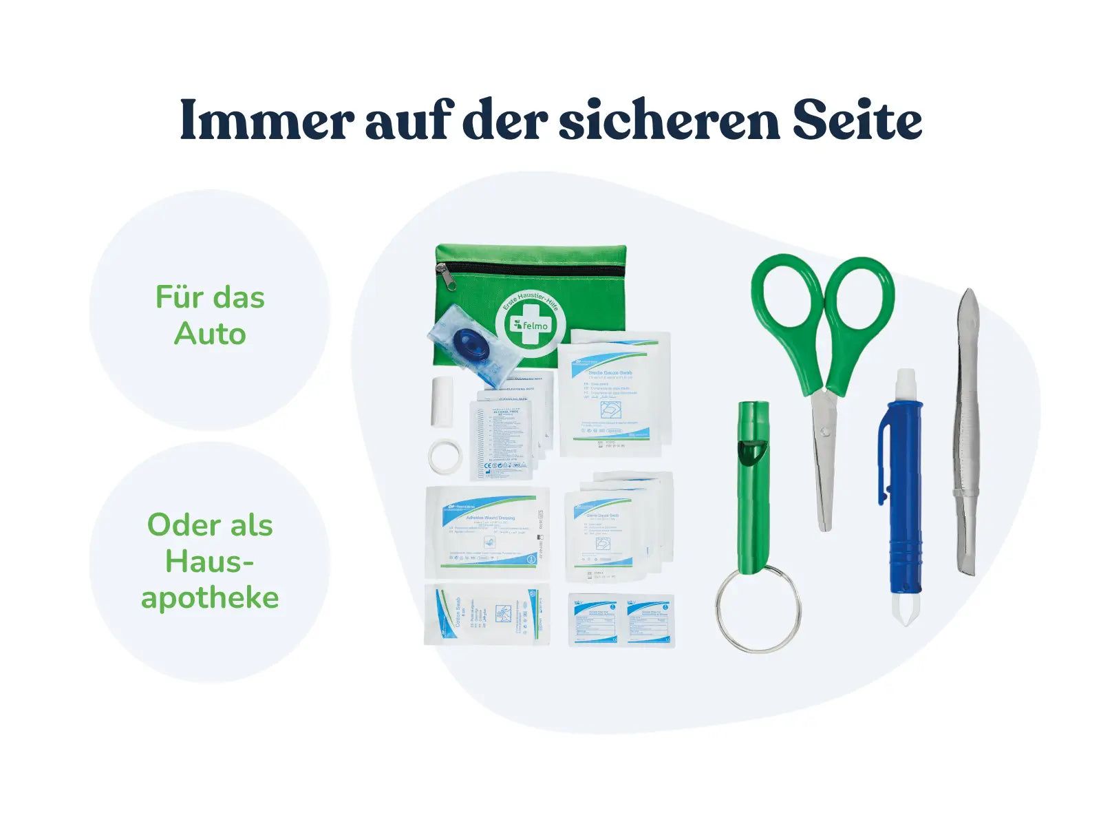 felmo Erste-Hilfe Set für Hunde und Katzen