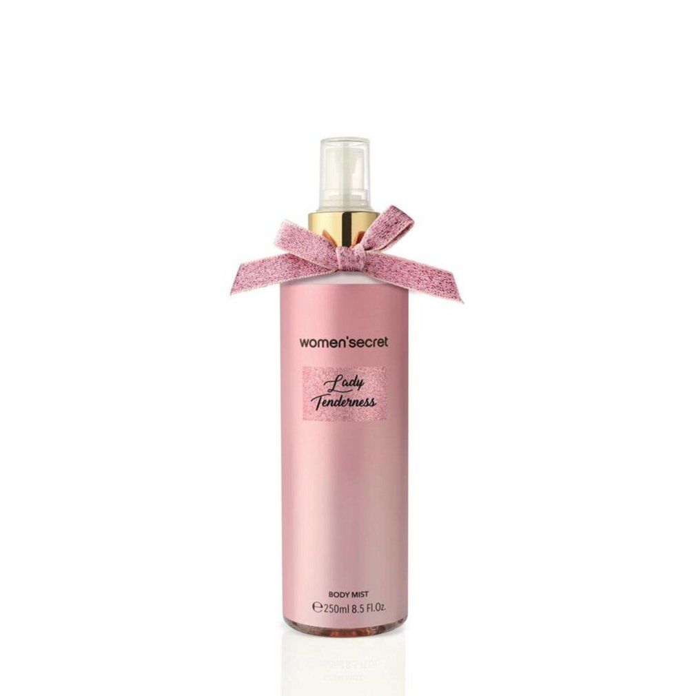 Lady Tenderness Body Mist von Women Secret in rosa Flasche mit Schleife.