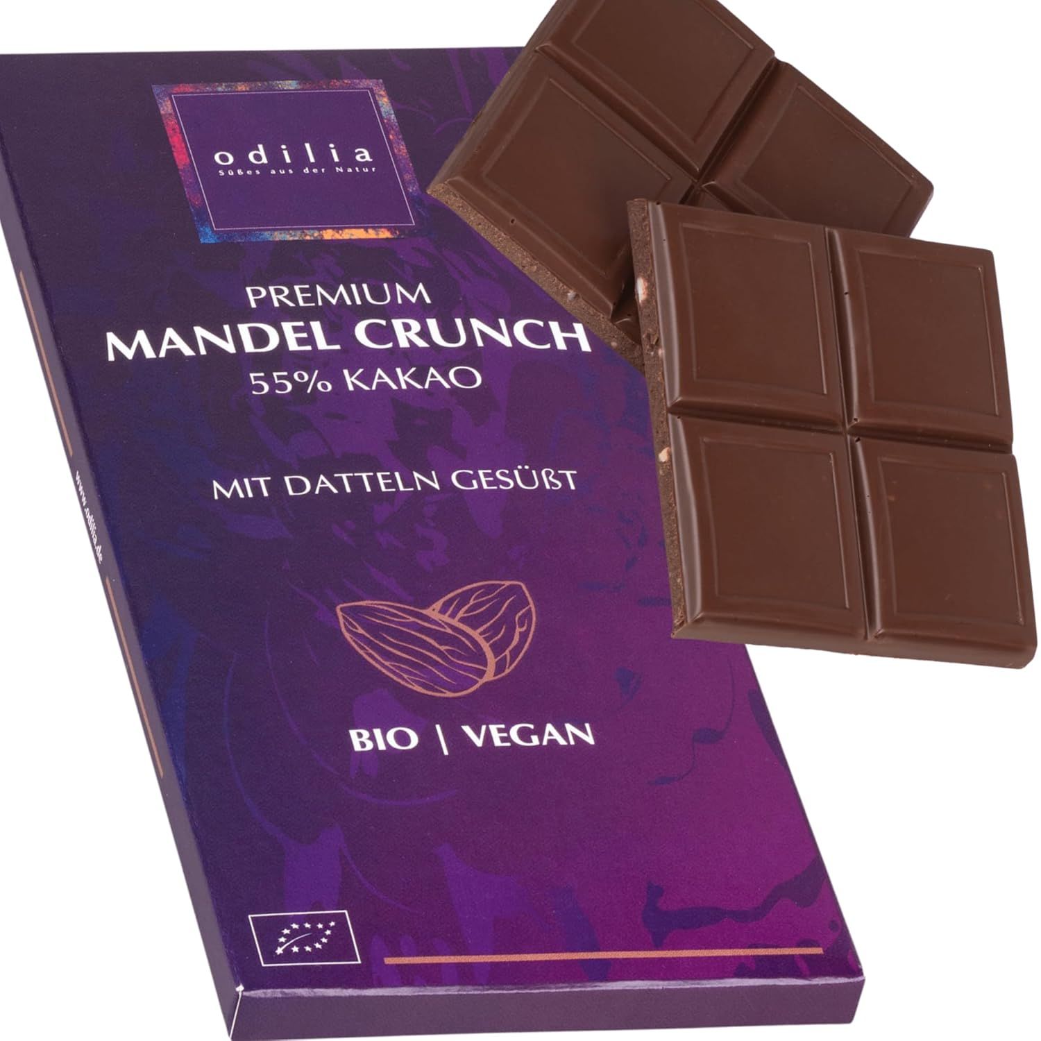odilia Premium Mandel Crunch Schokolade 70 g
