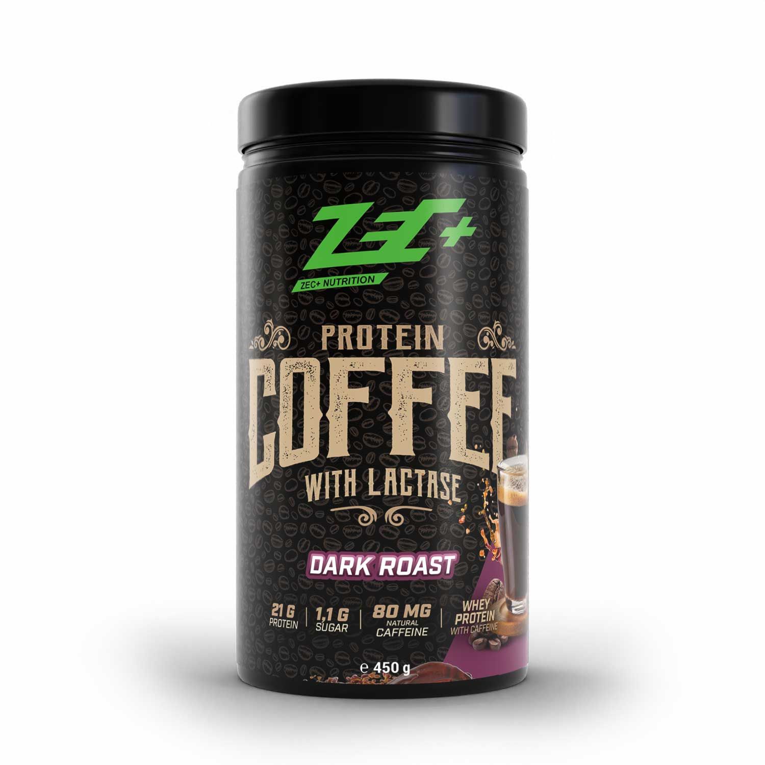 Zec+ Protein Coffee Dark Roast 450 g Pulver