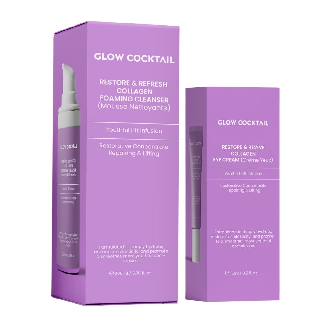 Glow Cocktail Restore & Refresh Reinigungsgel + Revive Augencreme