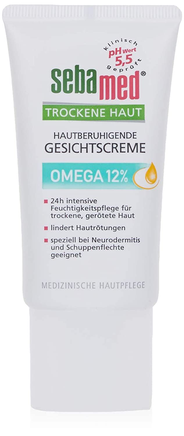 SEBAMED Trockene Haut Gesichtscreme Omega 12%, speziell bei Neurodermitis und Schuppenflechte