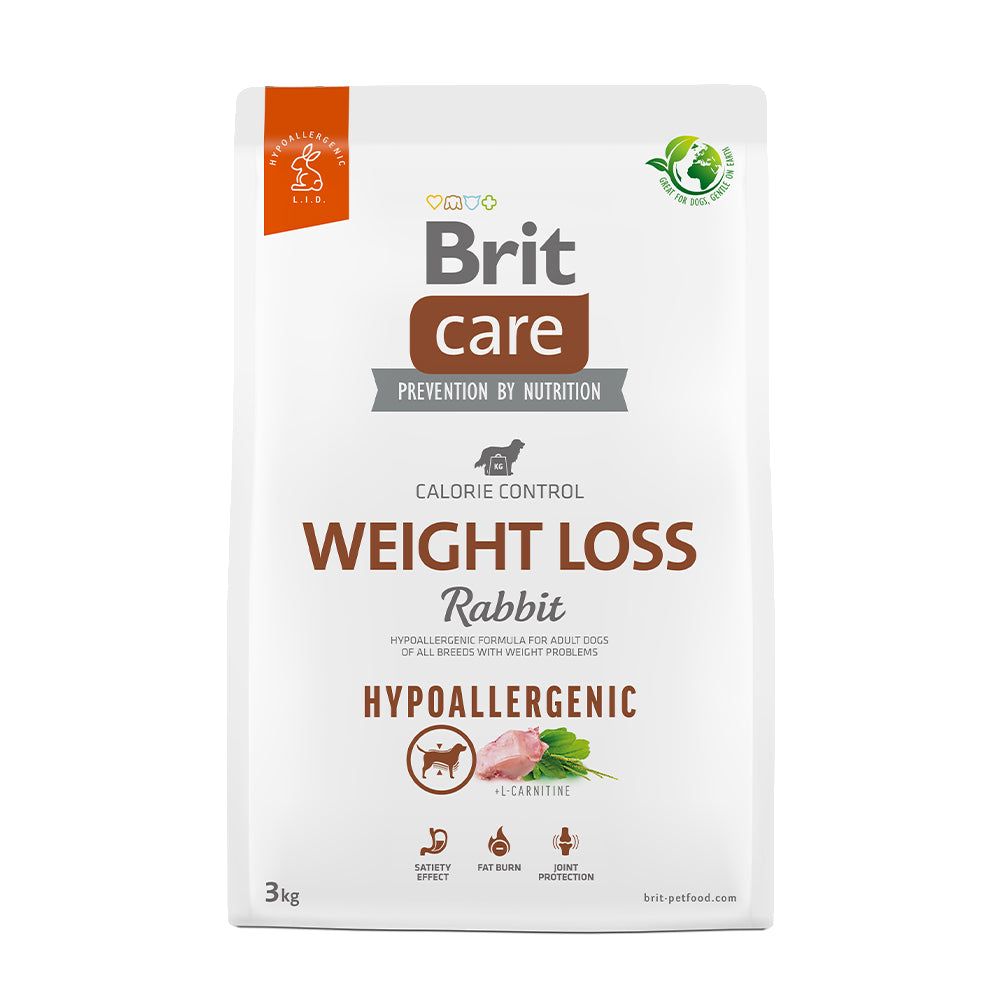 Brit Care Dog - Hypoallergenic Weight Loss Rabbit 3 kg Futter
