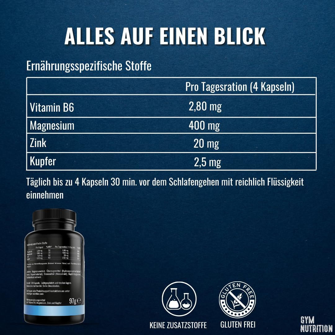 Gym Nutrition ZMA Kapseln