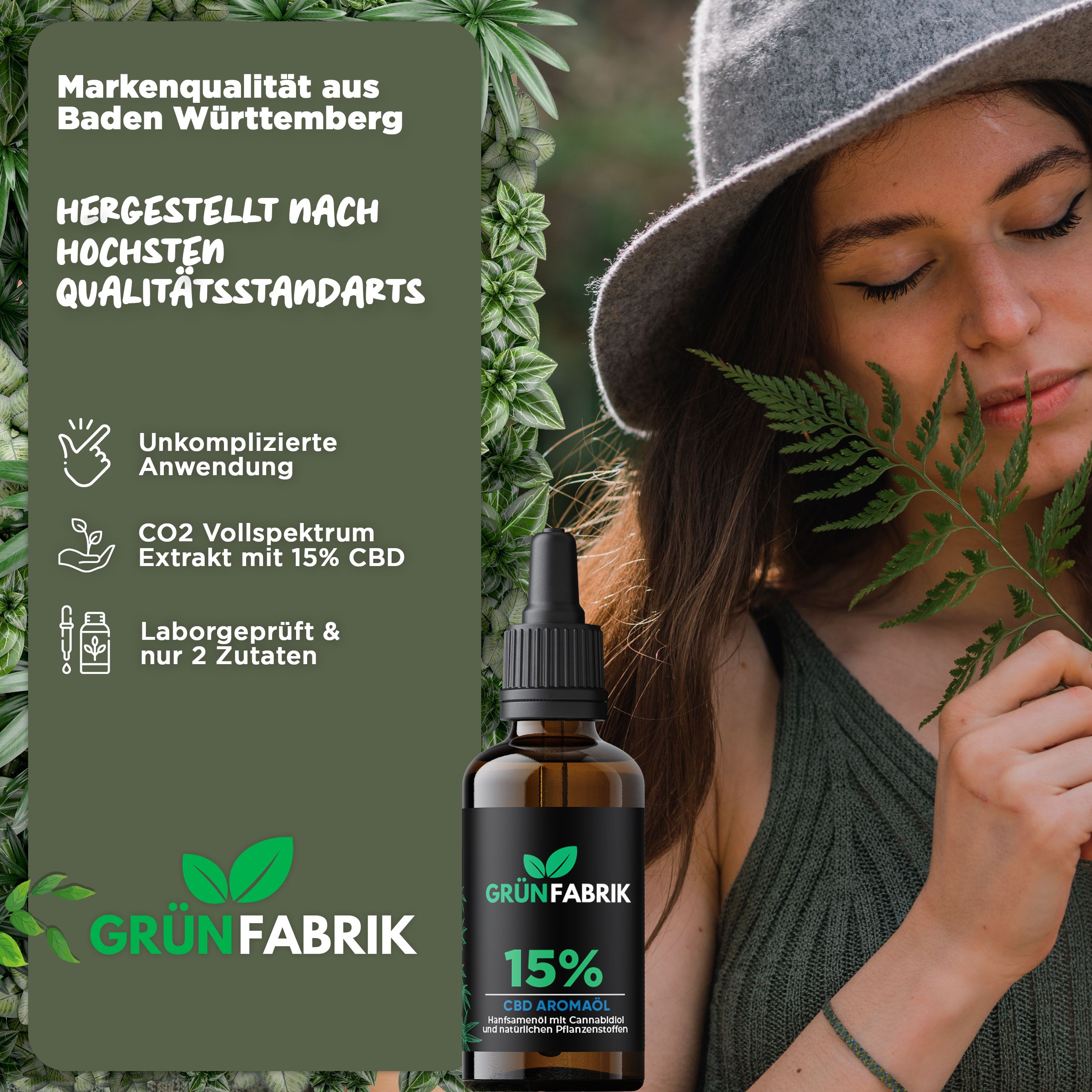 Grünfabrik CBD Öl Vollspektrum 10 ml Tropfen