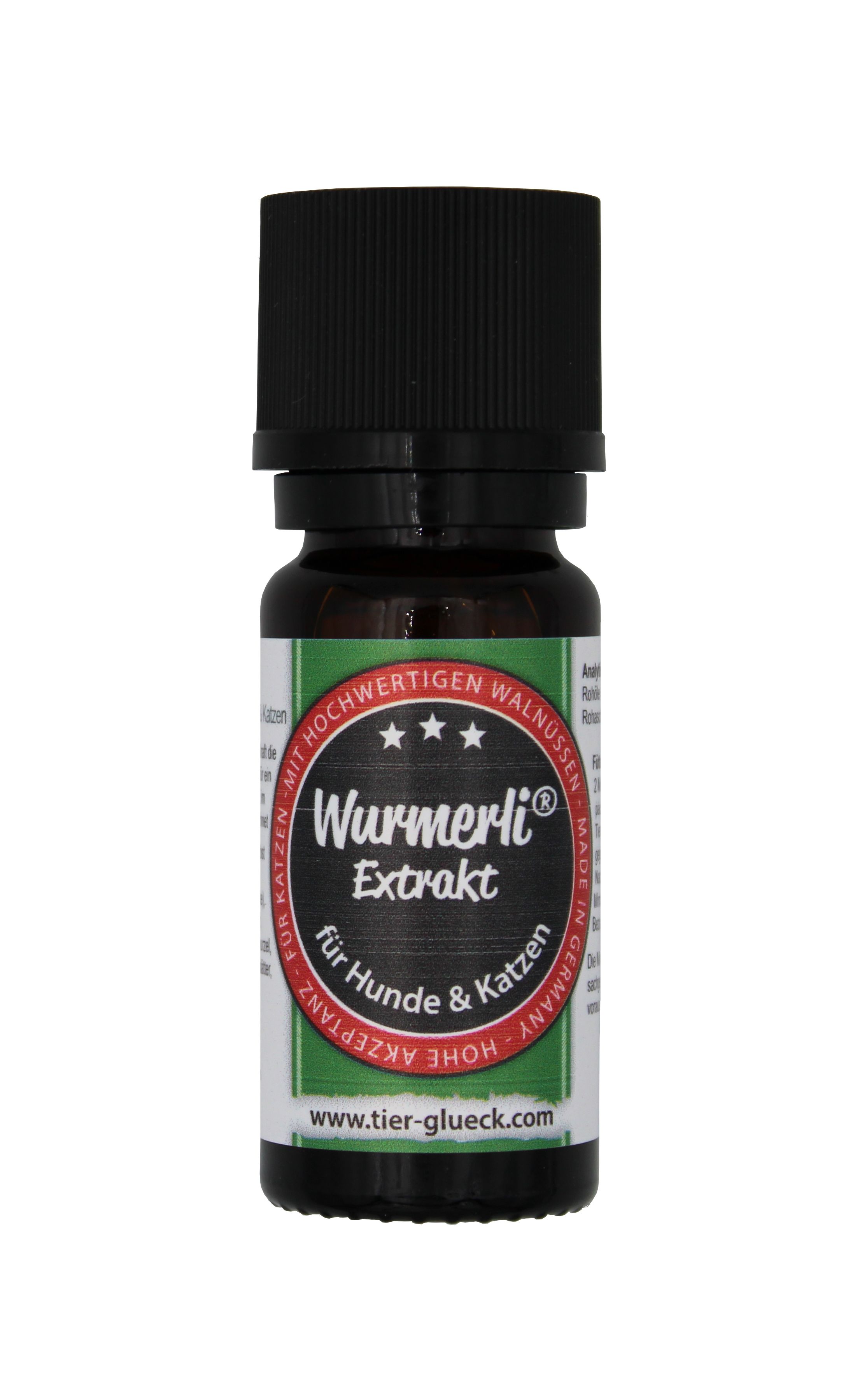 TierGlück Wurmerli® Liquid mit Walnuss & Angelikawurzel für den Hund 10 ml Flüssigkeit zum Einnehmen